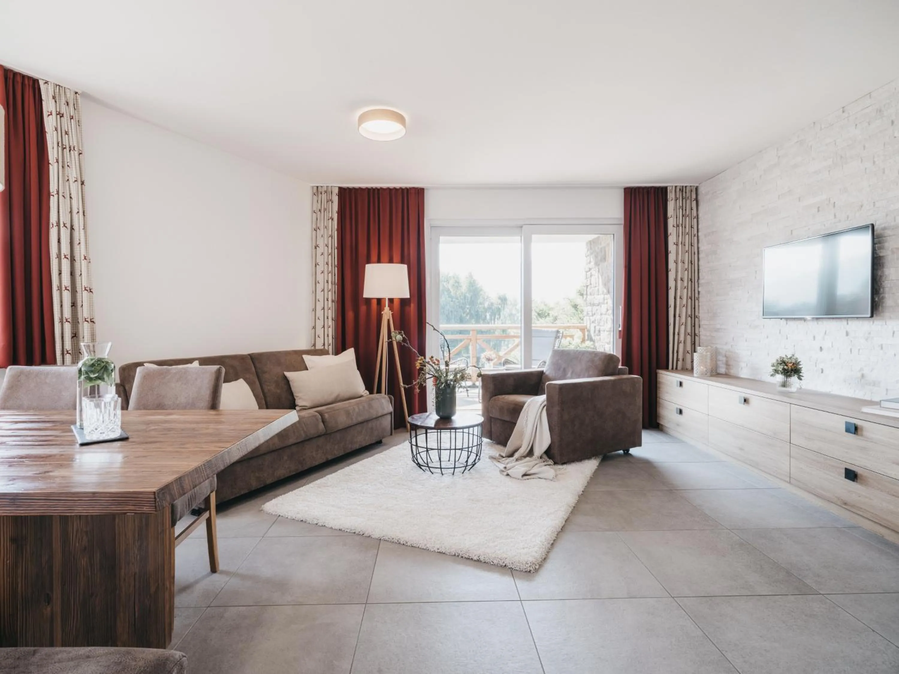 Living room in Village Park Suites