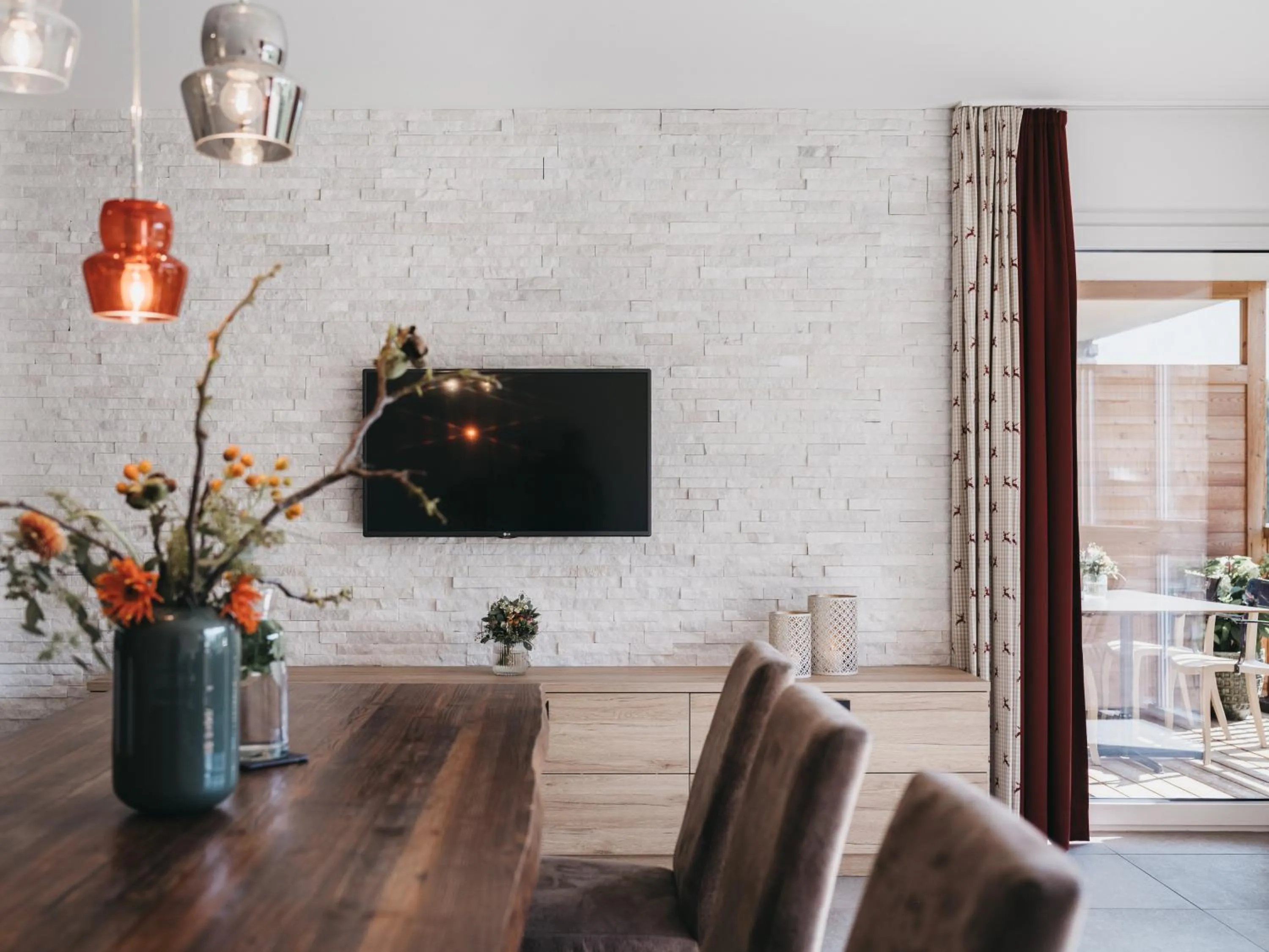 Living room in Village Park Suites