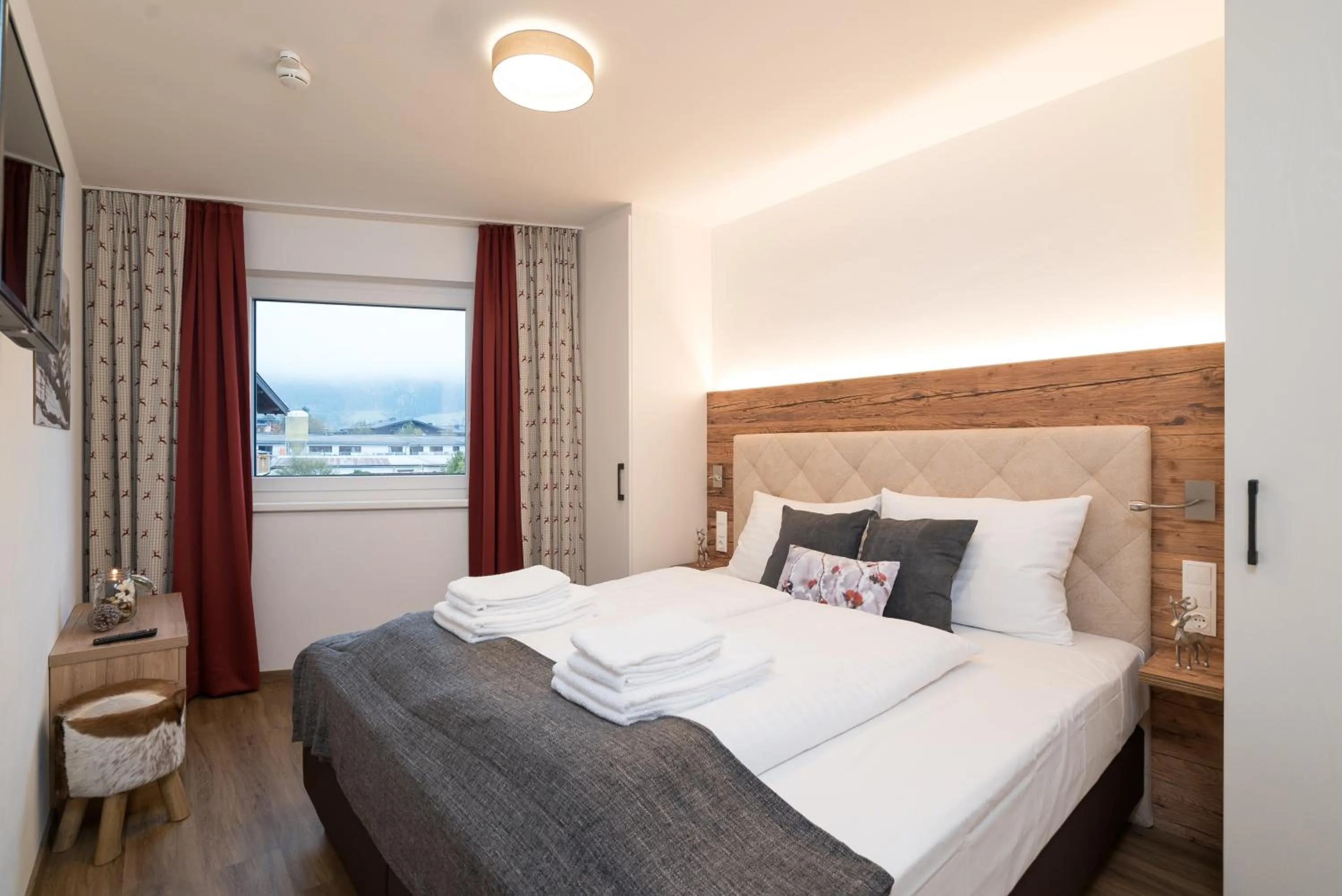 Bed in Village Park Suites