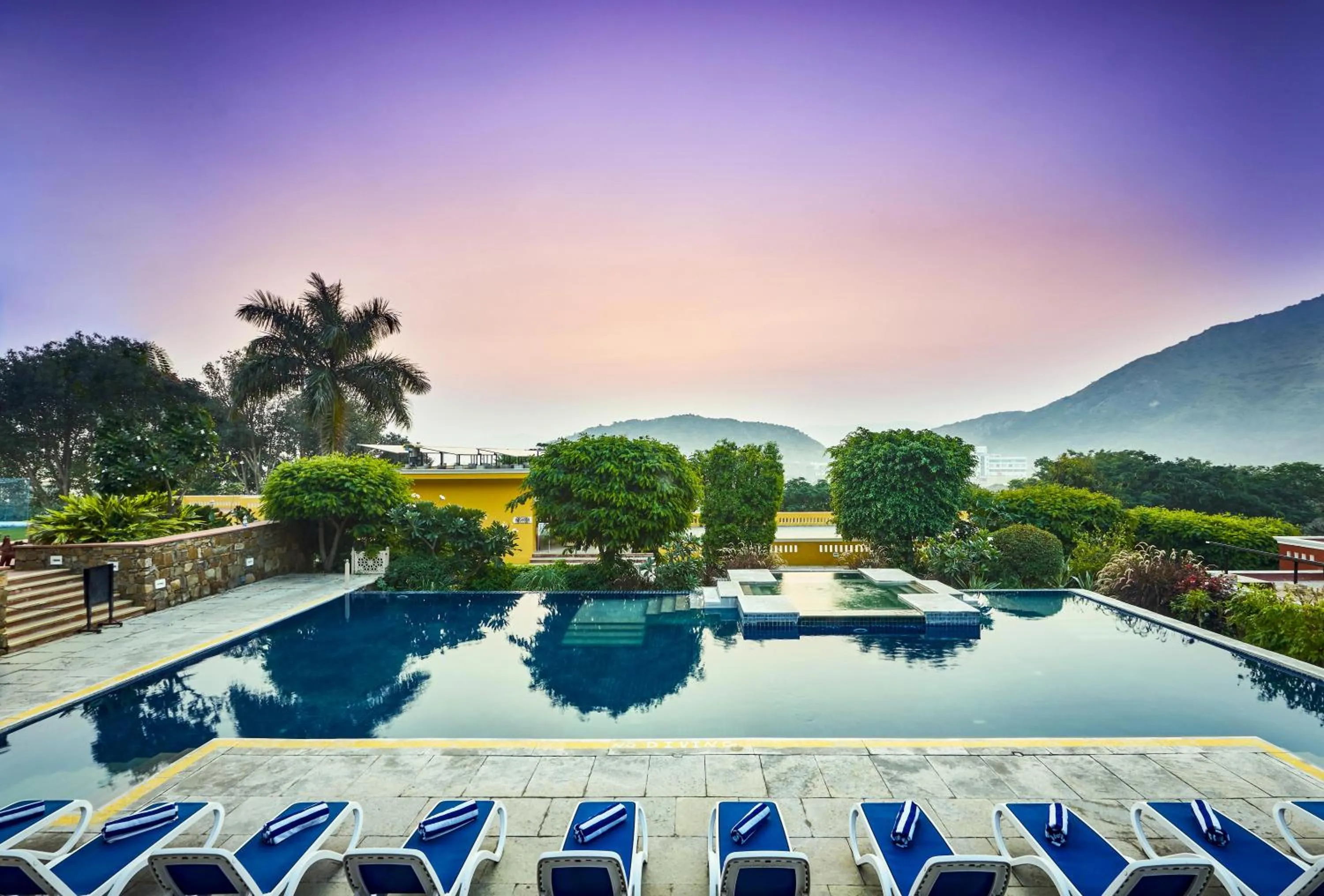 Pool view in Club Mahindra Kumbhalgarh