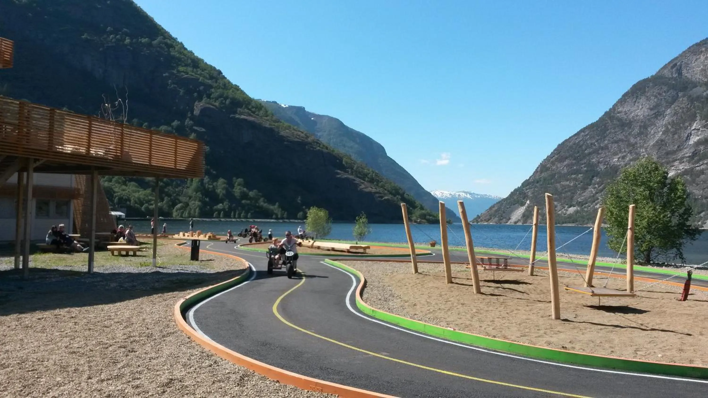 Children play ground in Lærdal Ferie- og Fritidspark