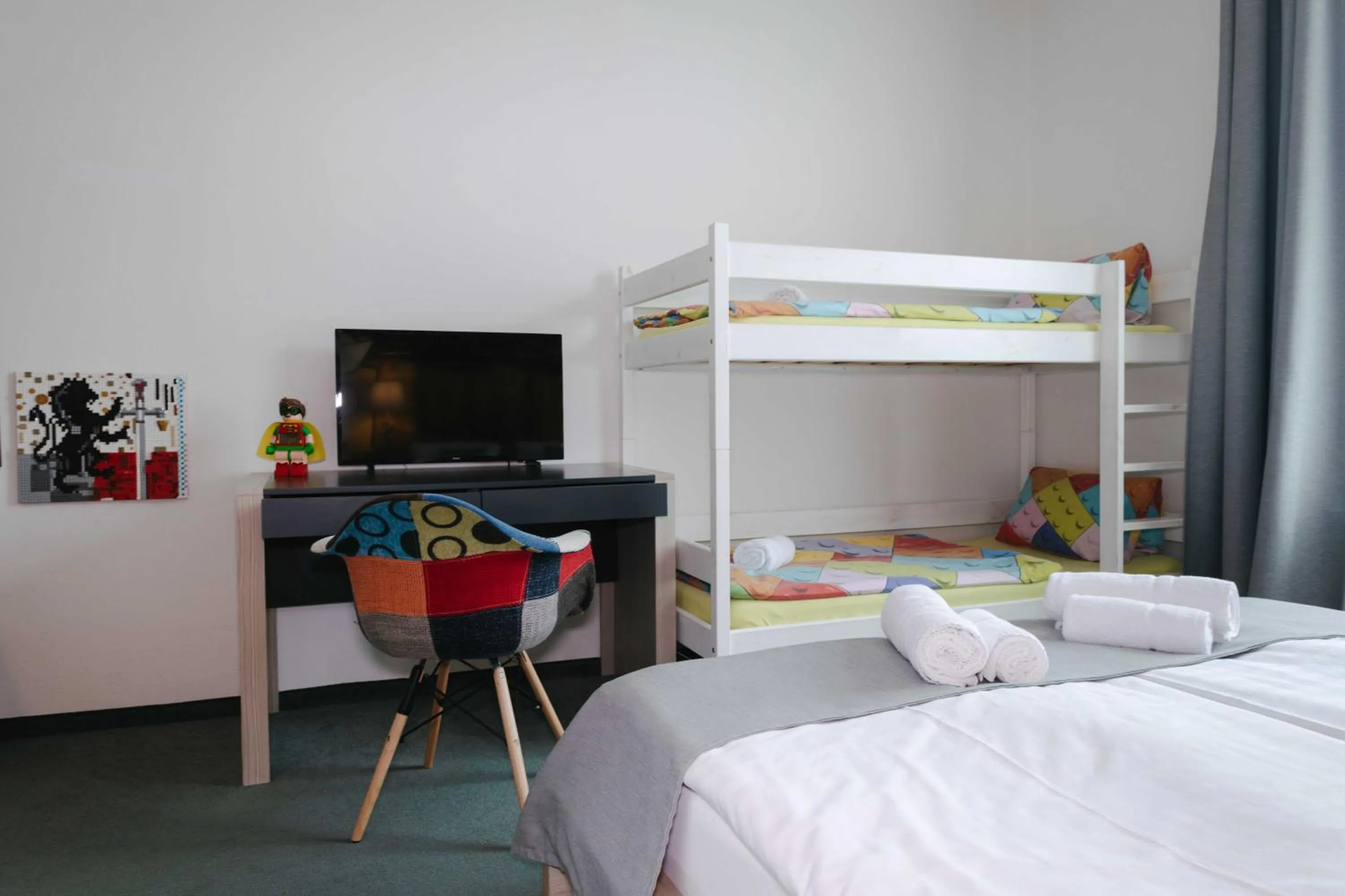 Bed in Hotel a Museum of Bricks