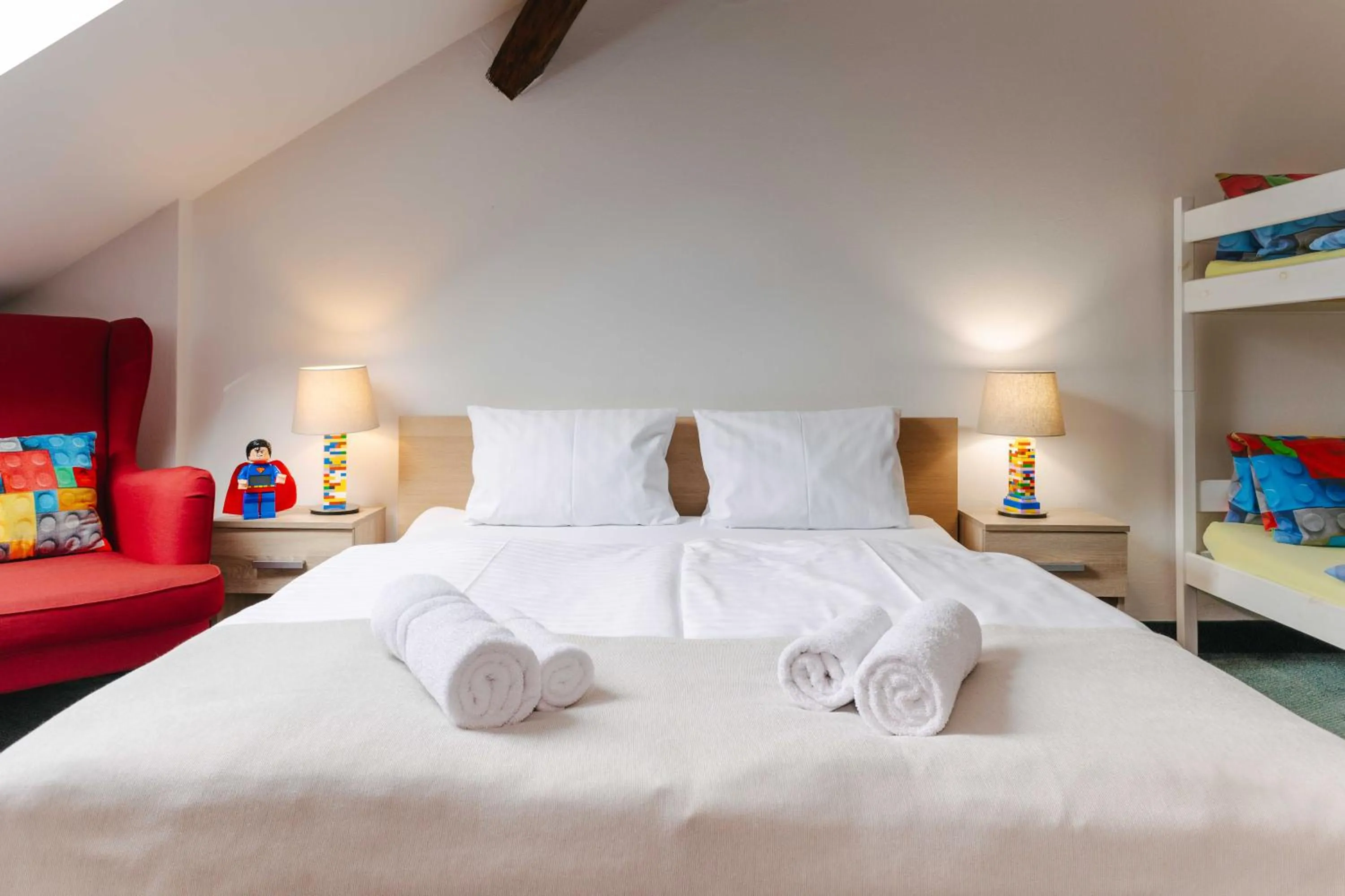 Bed in Hotel a Museum of Bricks