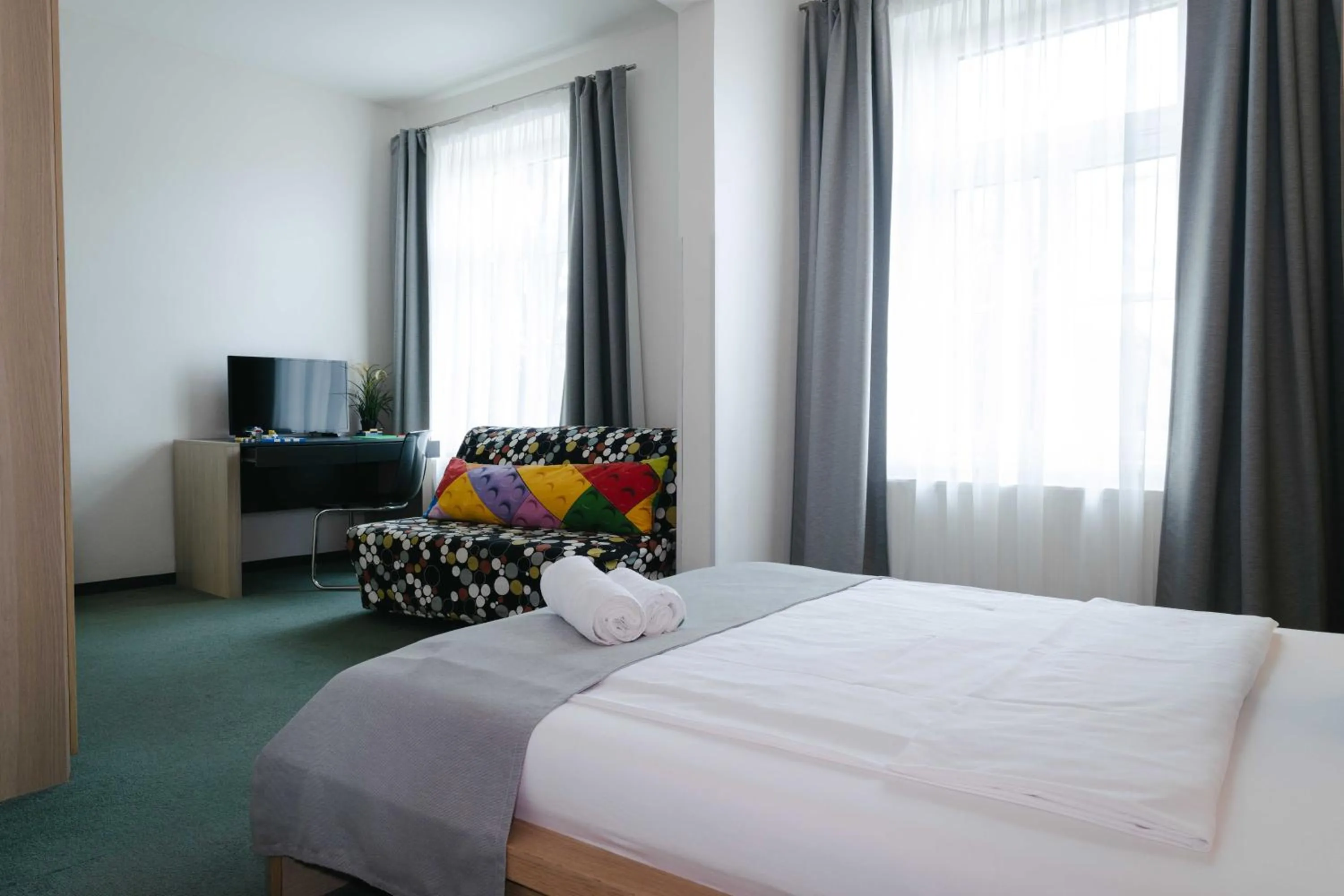 Bed in Hotel a Museum of Bricks