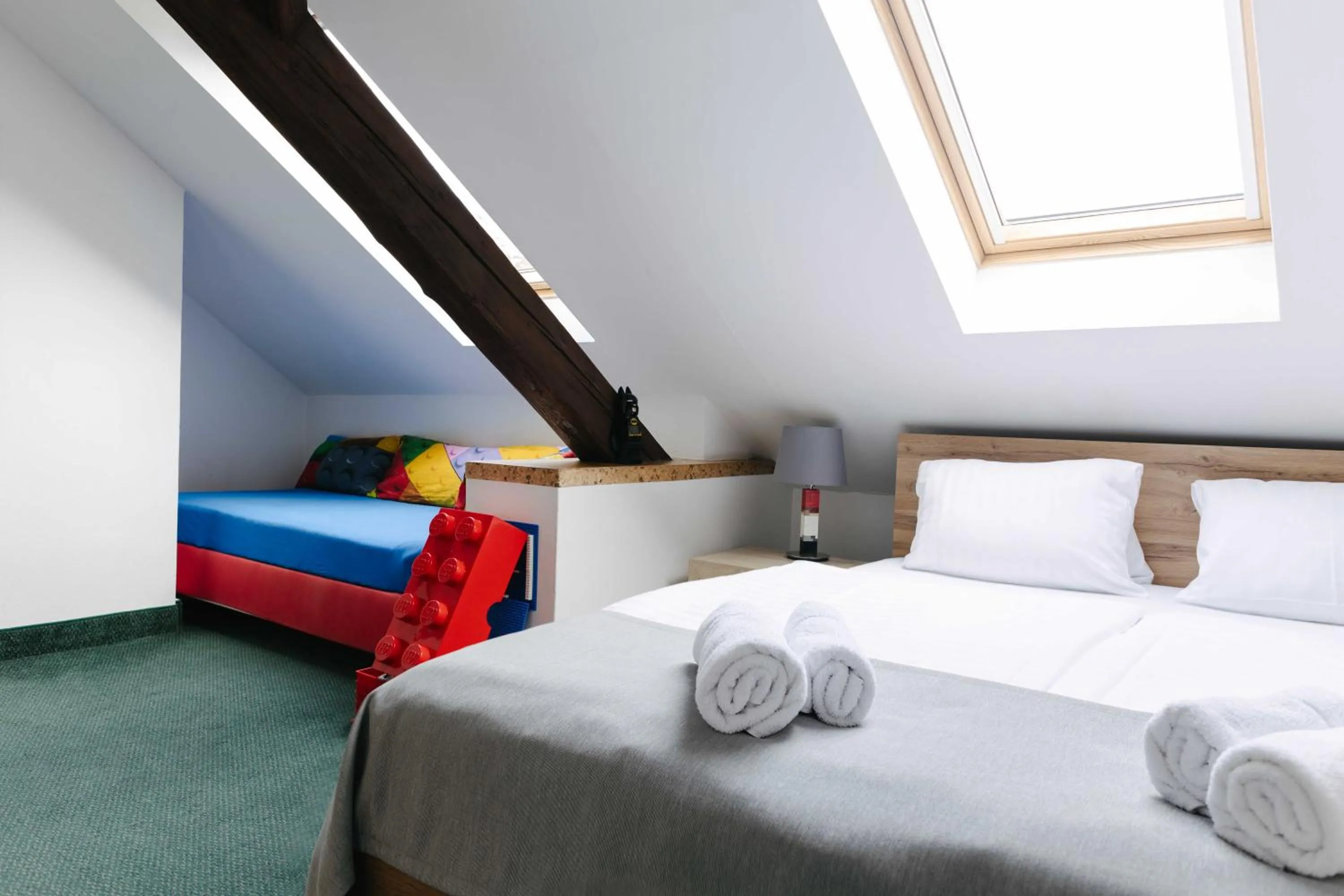 Bed in Hotel a Museum of Bricks