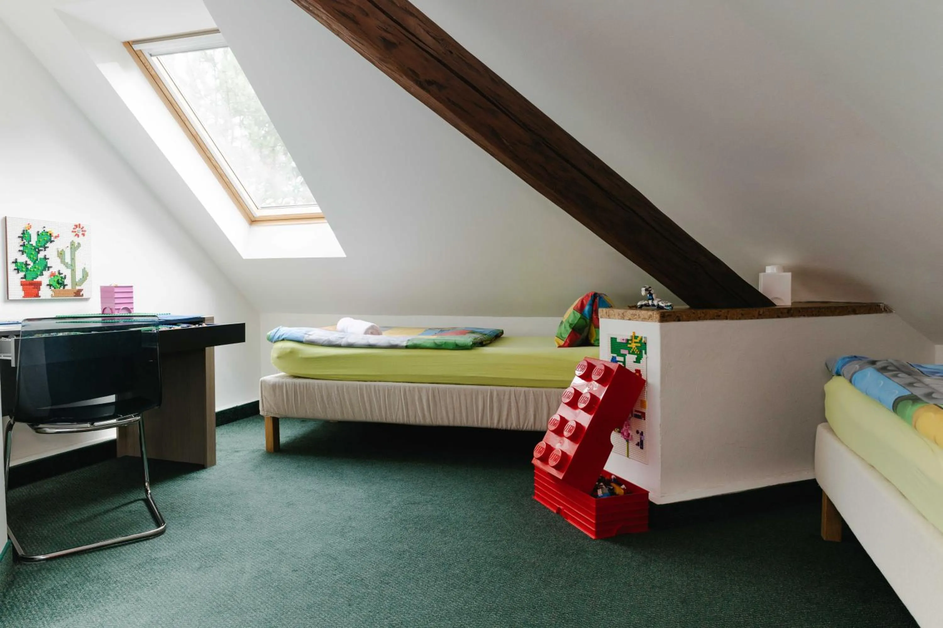 Bed in Hotel a Museum of Bricks