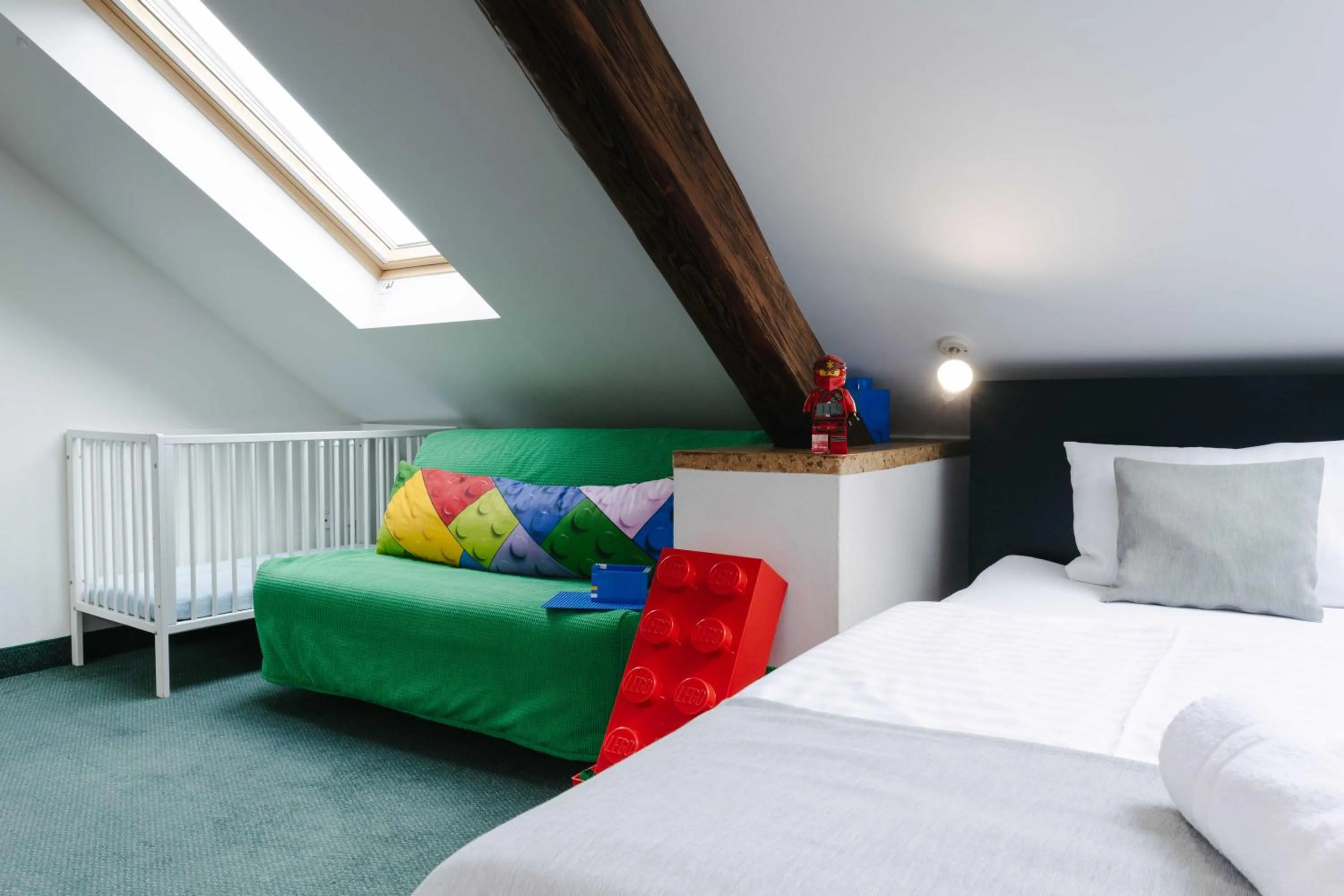 Bed in Hotel a Museum of Bricks