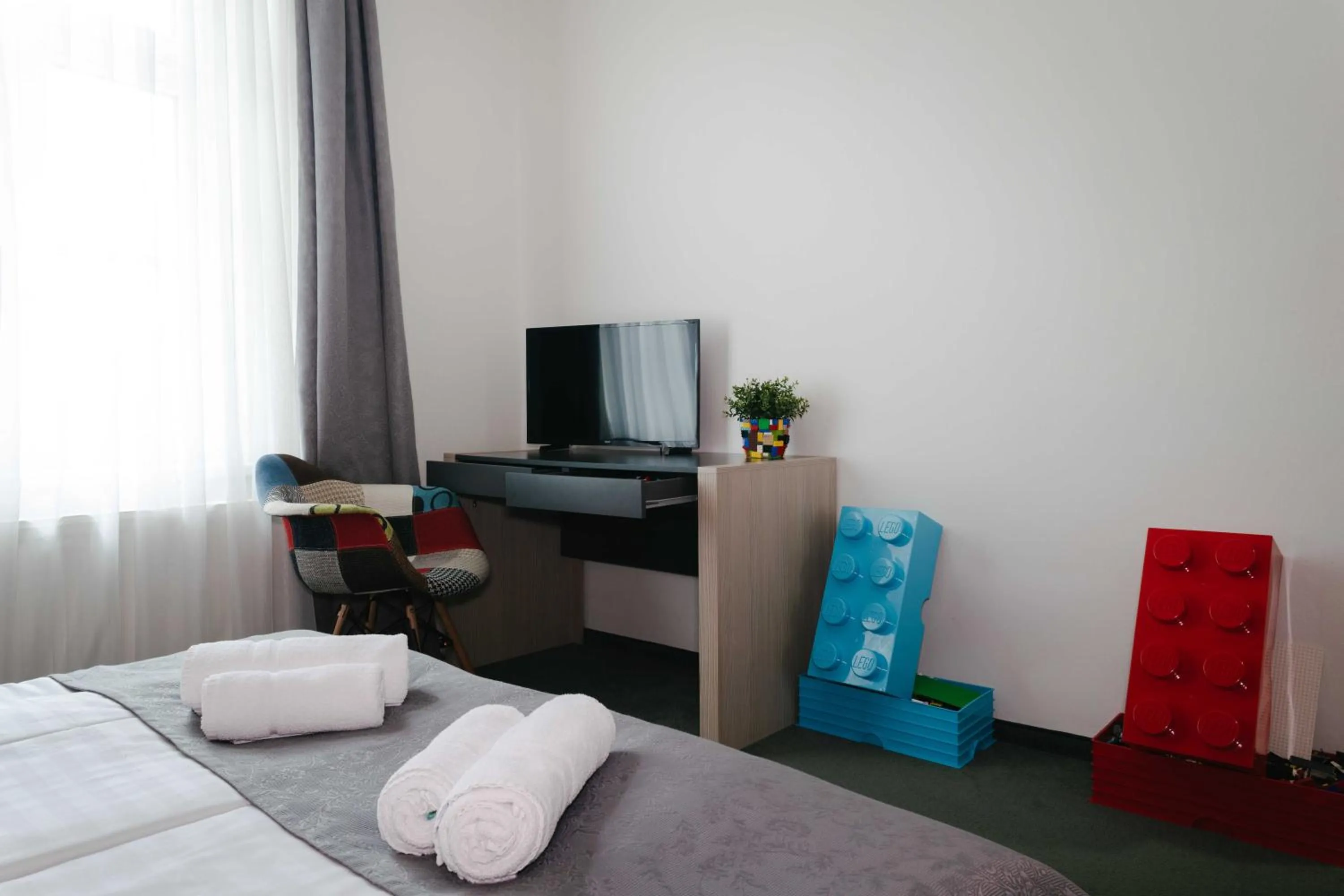 Bed in Hotel a Museum of Bricks