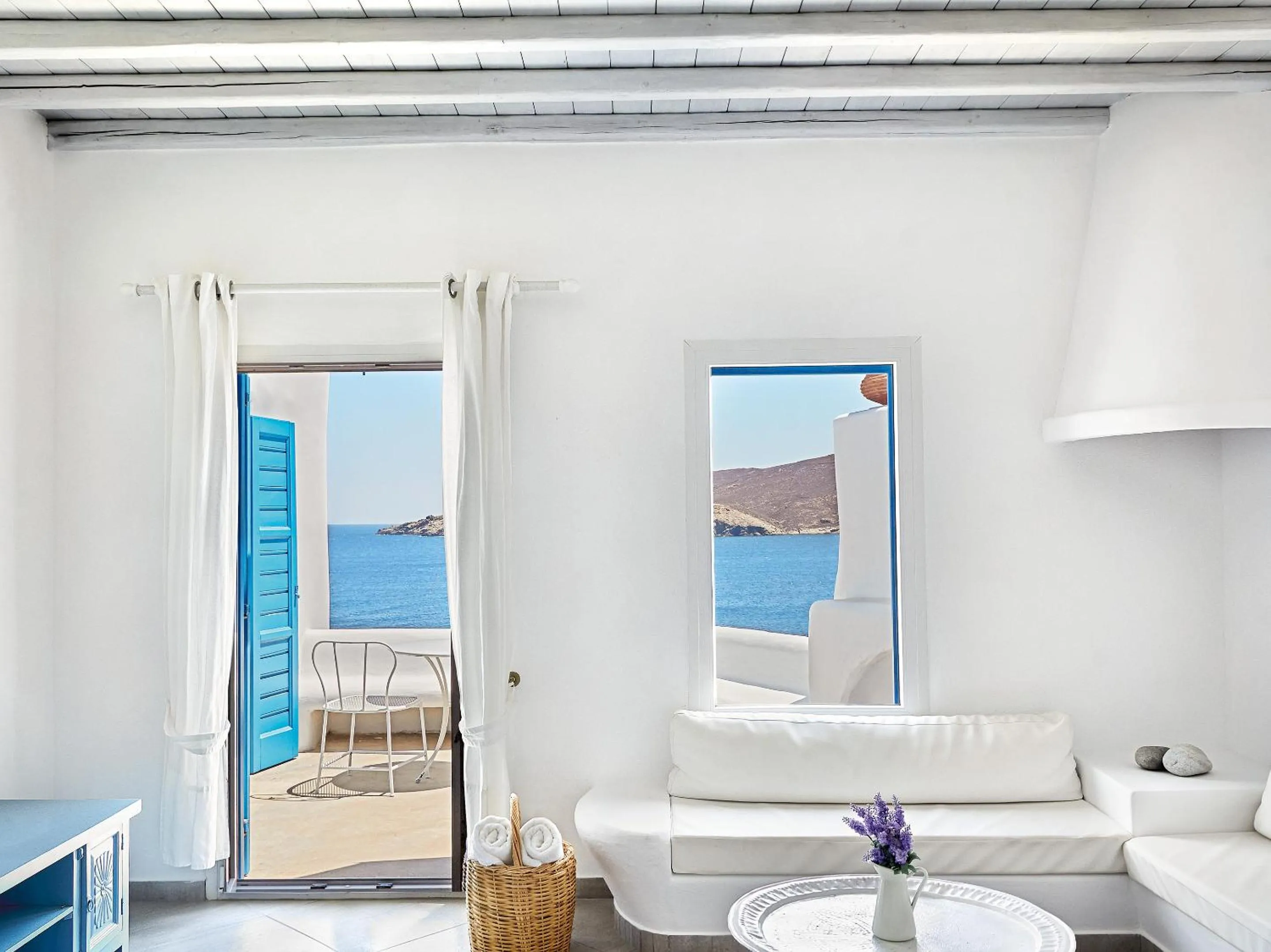 Seating area in Mykonos Lolita, A Grecotel Resort to Live