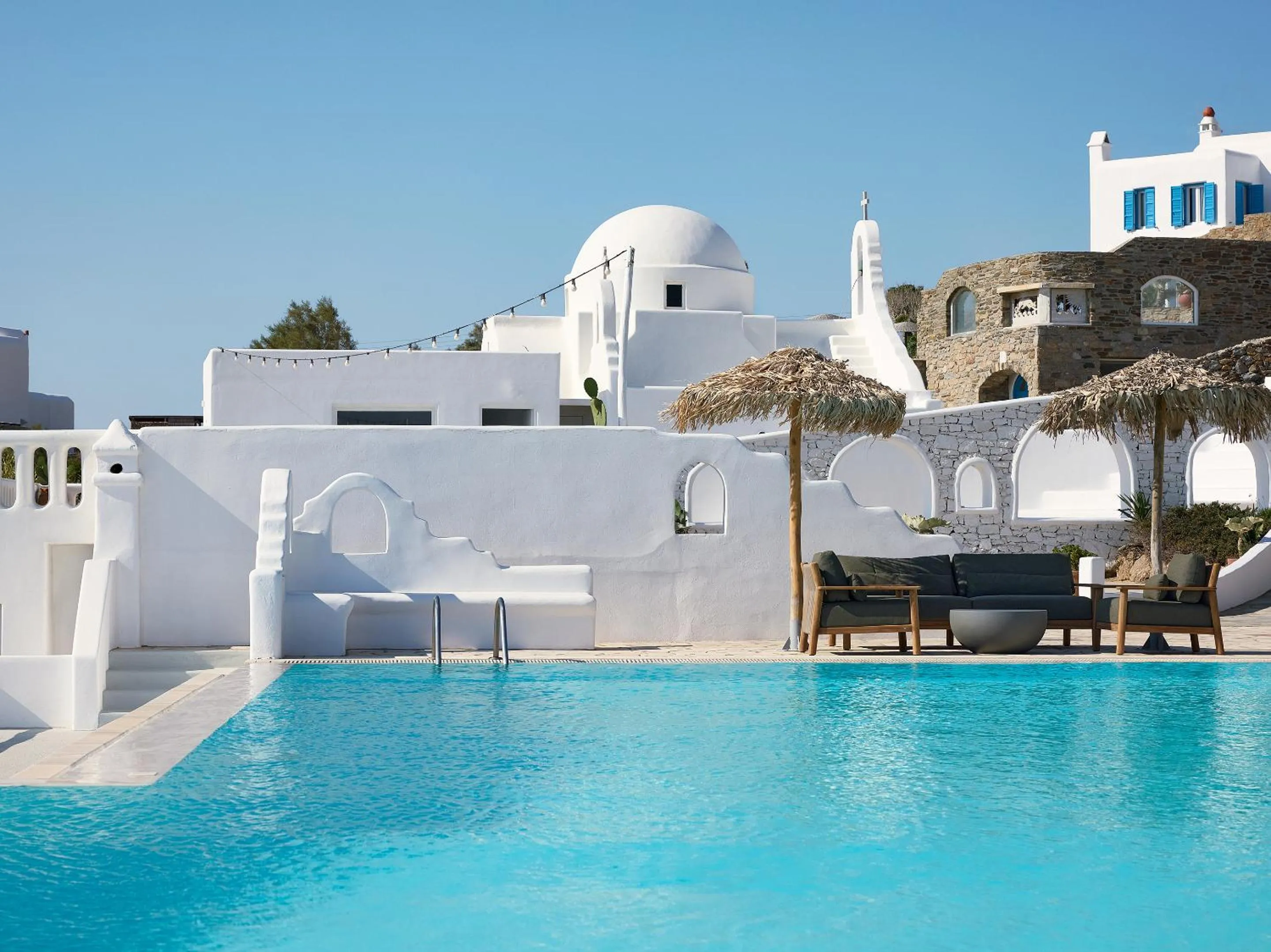 Swimming pool in Mykonos Lolita, A Grecotel Resort to Live