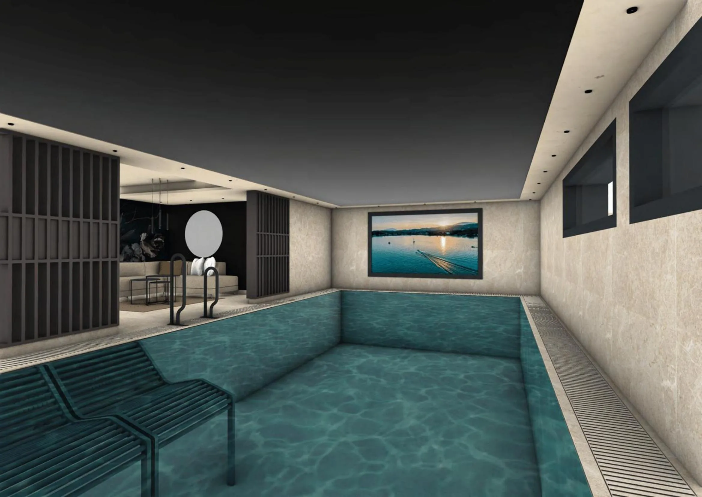 Swimming pool in Hotel Bergkristall Oberlech