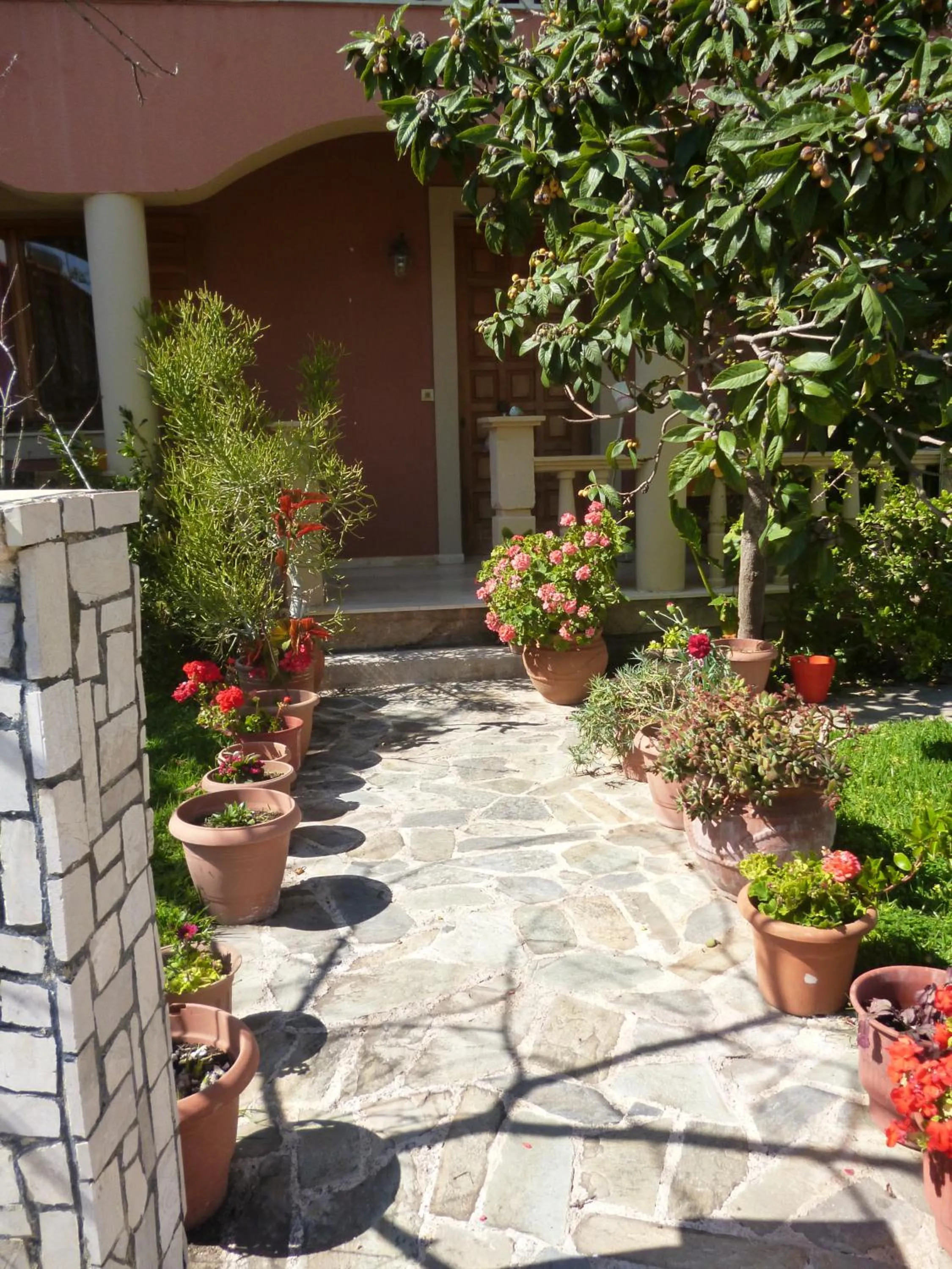 Facade/entrance in Marinos Studios at Lourdata village
