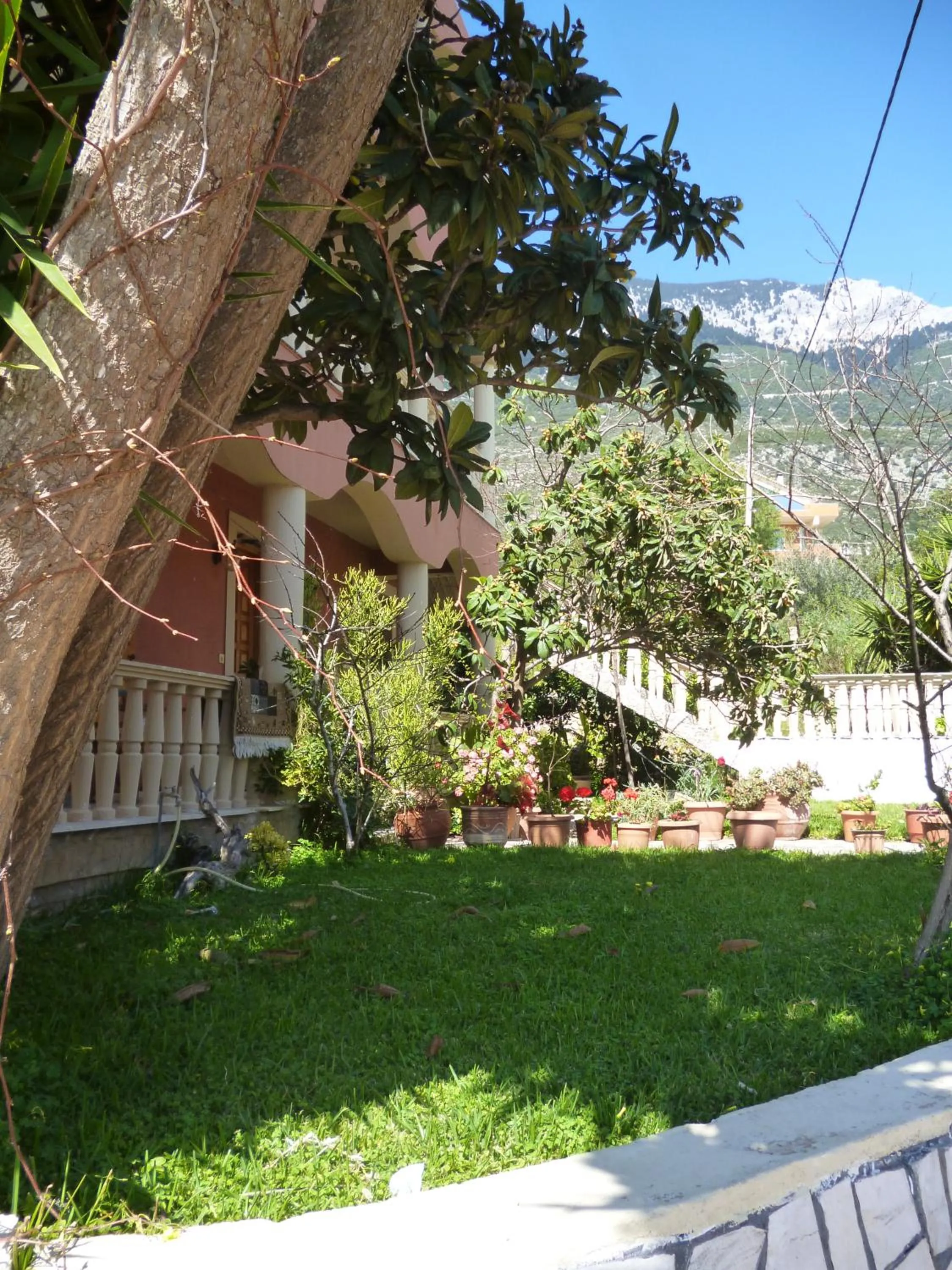 Facade/entrance in Marinos Studios at Lourdata village