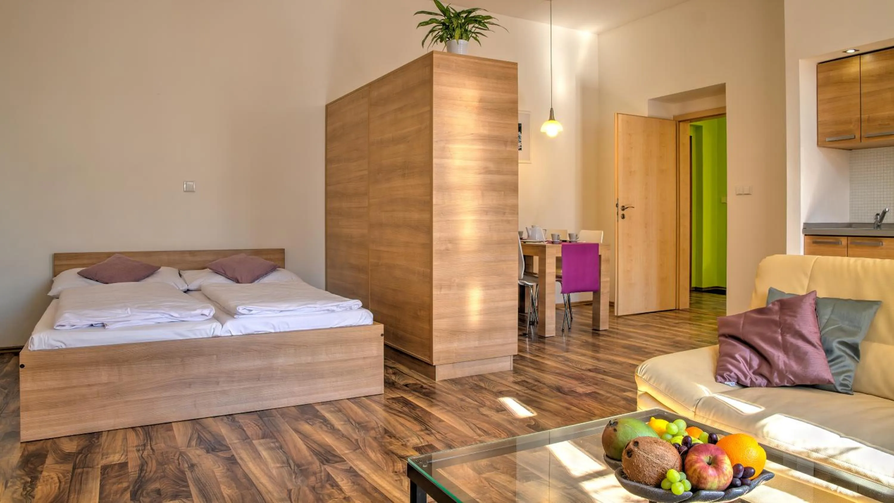 Living room, Bed in Boromeum Residence