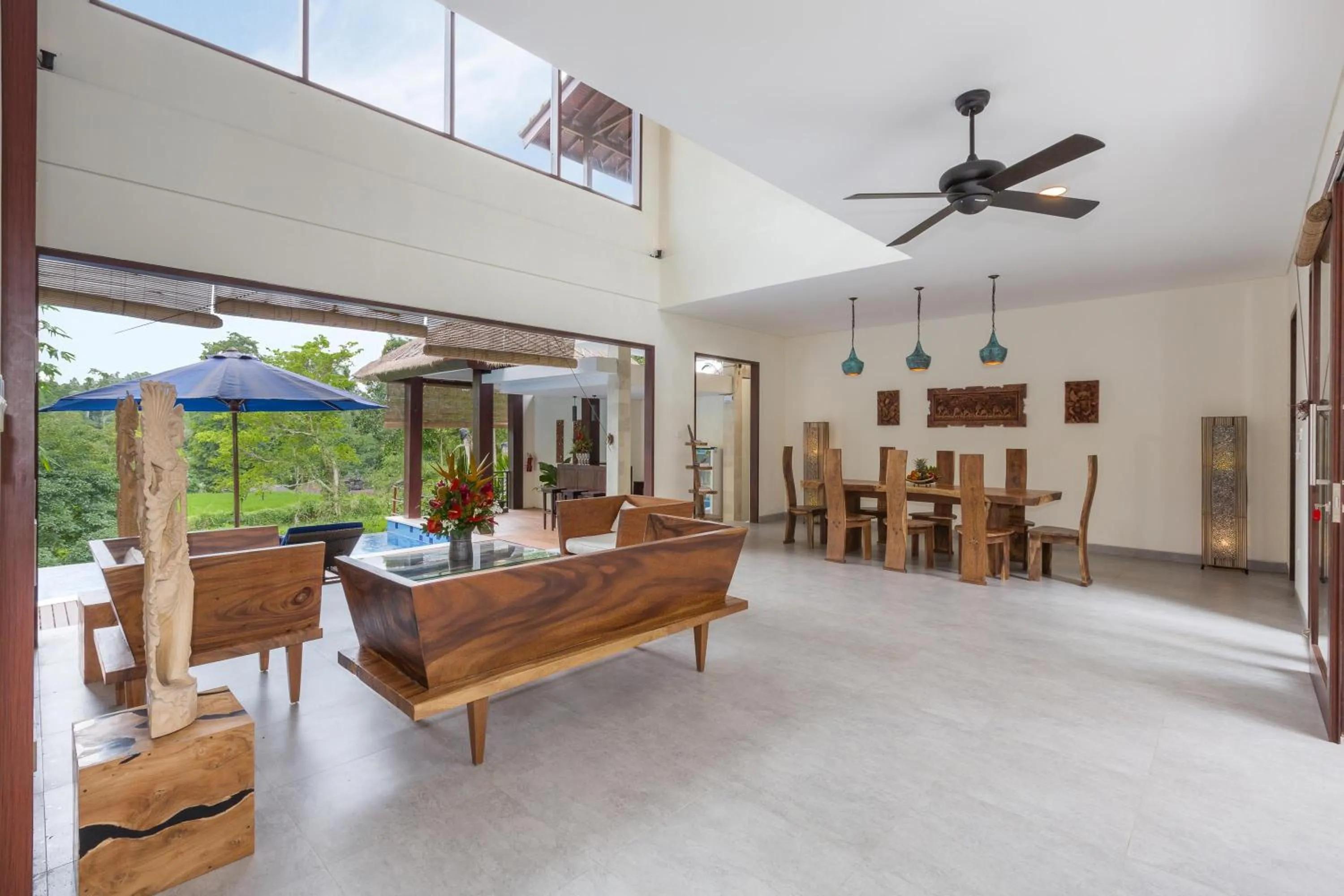 Seating area in Villa Atap Padi by Nagisa Bali