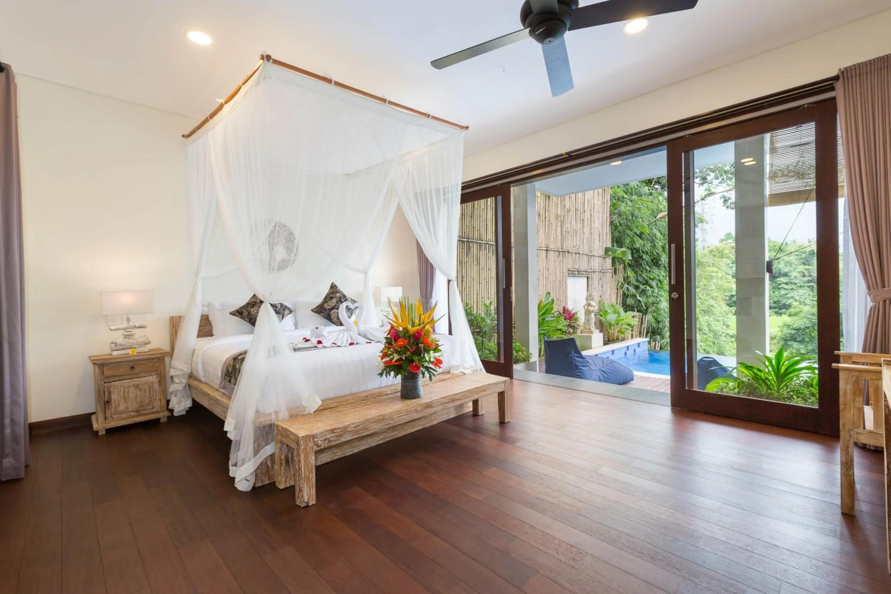 Photo of the whole room, Bed in Villa Atap Padi by Nagisa Bali