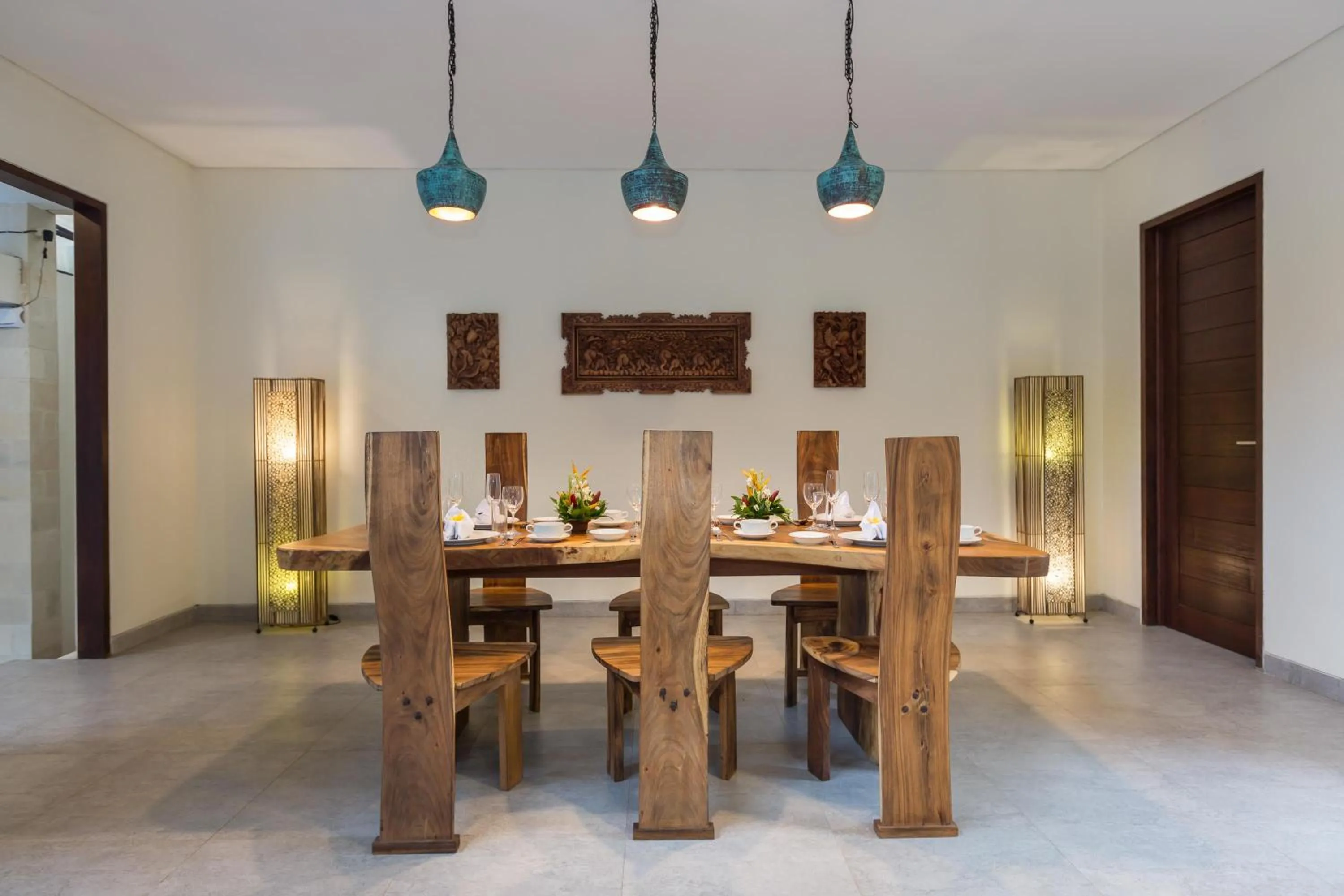 Dining area in Villa Atap Padi by Nagisa Bali