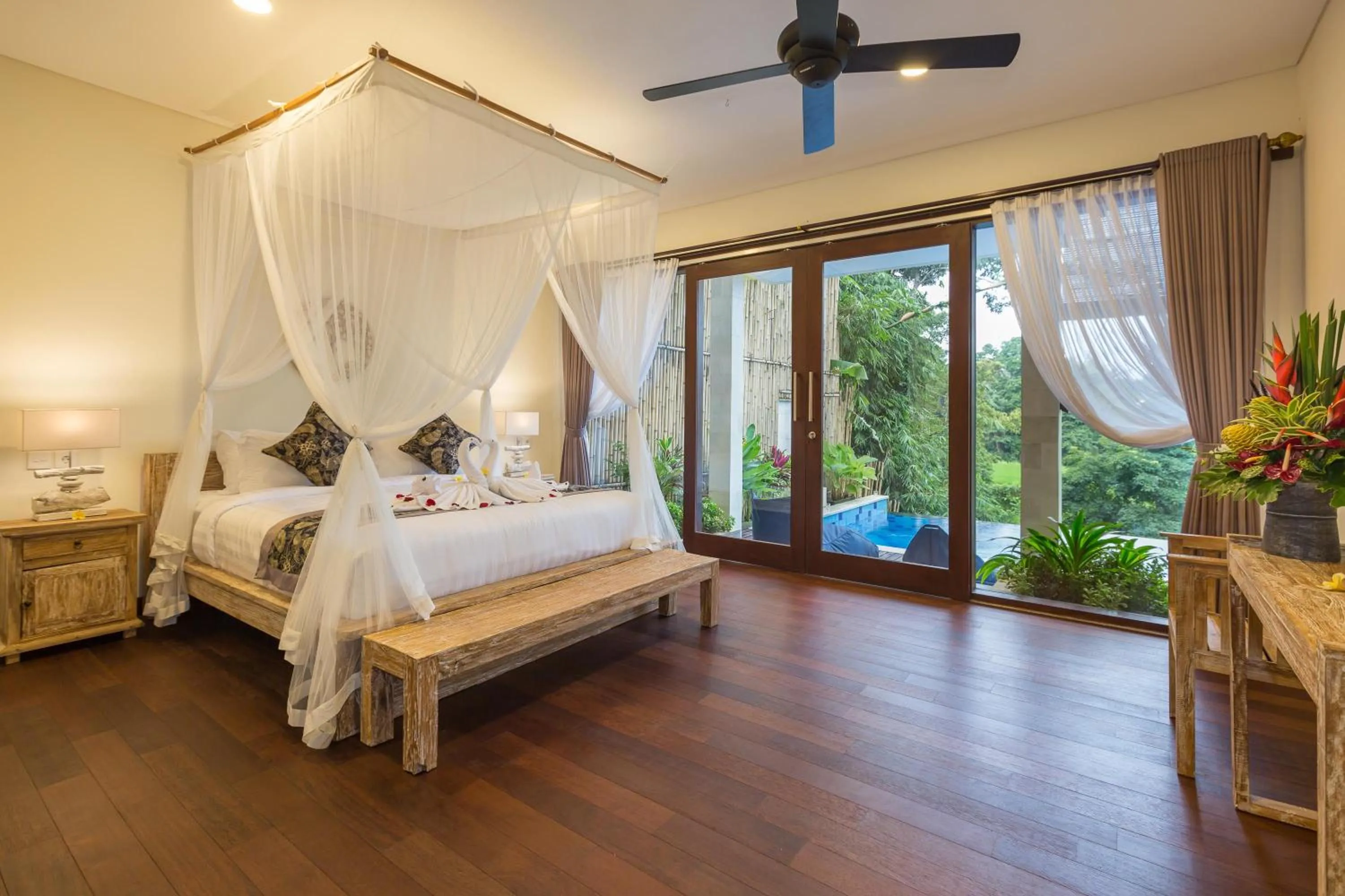 Photo of the whole room, Bed in Villa Atap Padi by Nagisa Bali