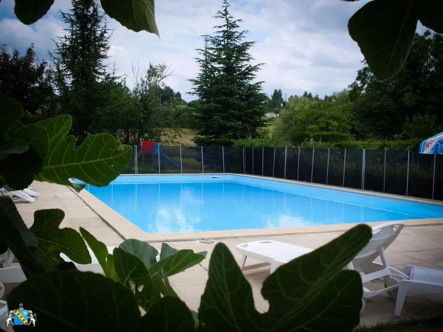 Pool view in Hôtel Au Clos Paillé La Roche Posay