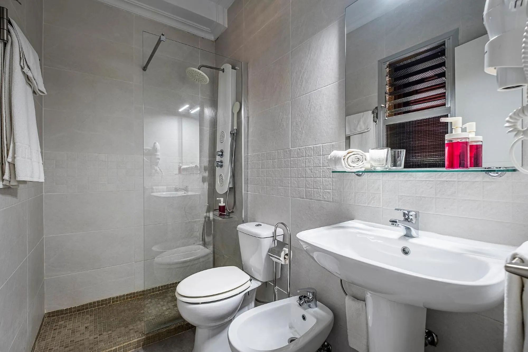 Shower in Hotel Gines