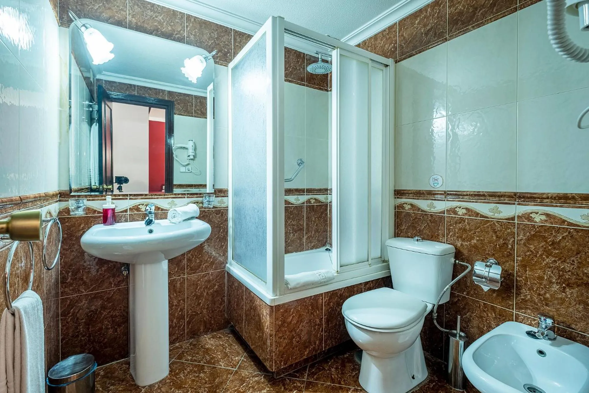 Shower in Hotel Gines