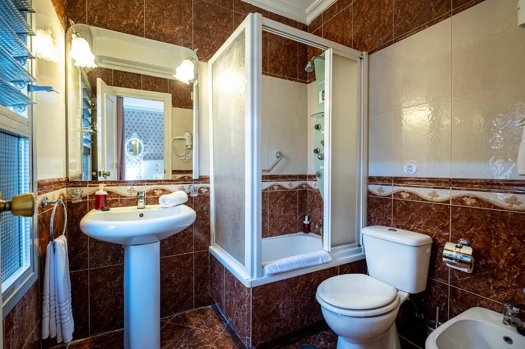 Shower in Hotel Gines