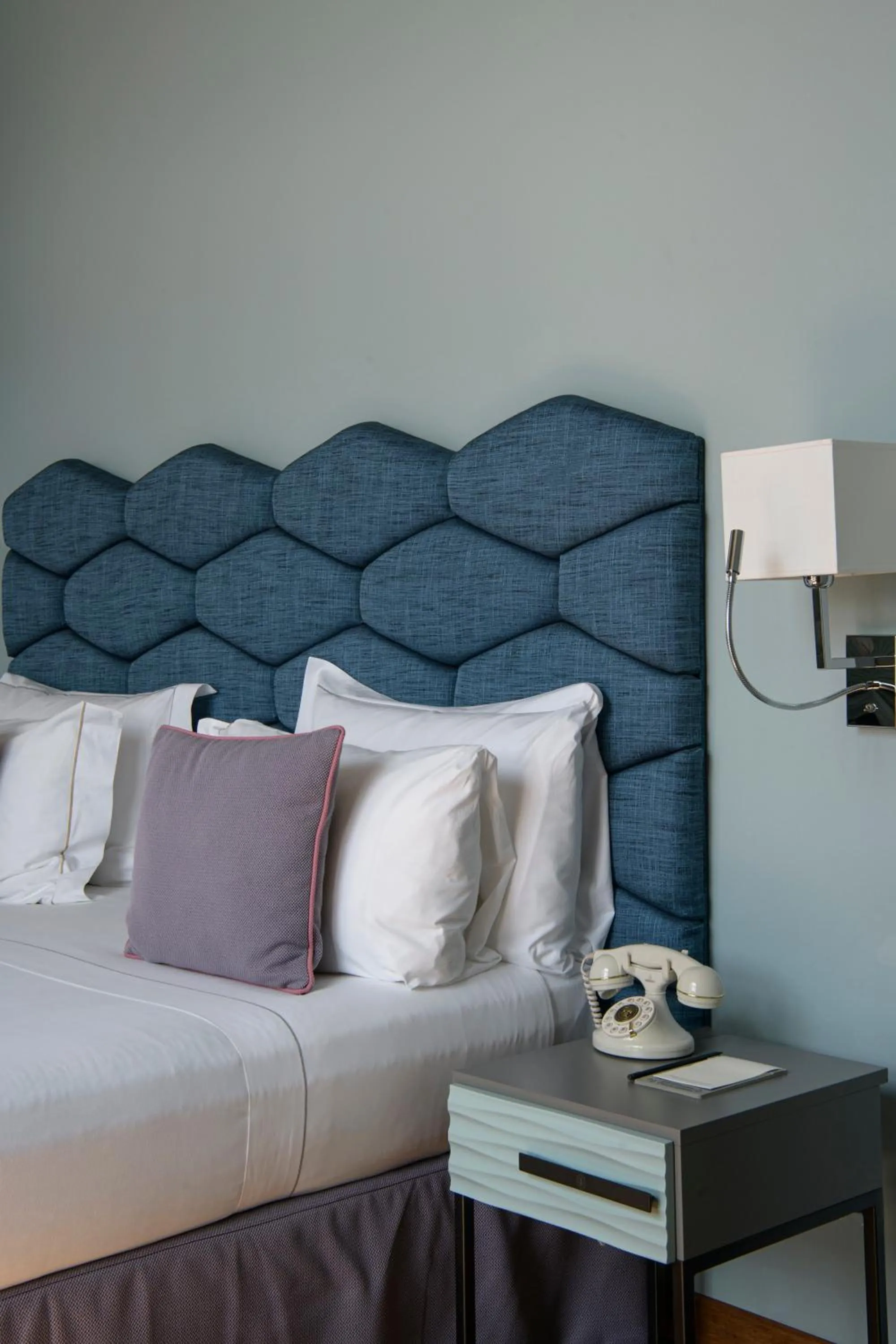 Decorative detail, Bed in Grand Hotel Portovenere