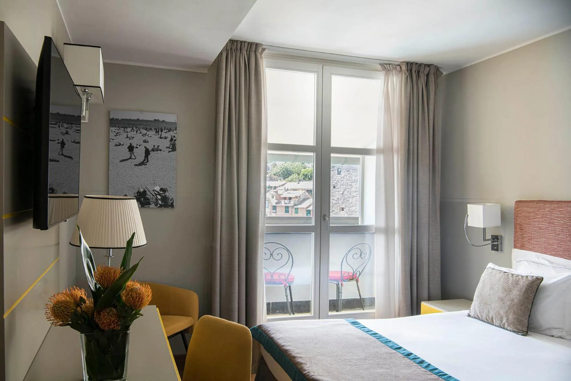 Bedroom, Bed in Grand Hotel Portovenere