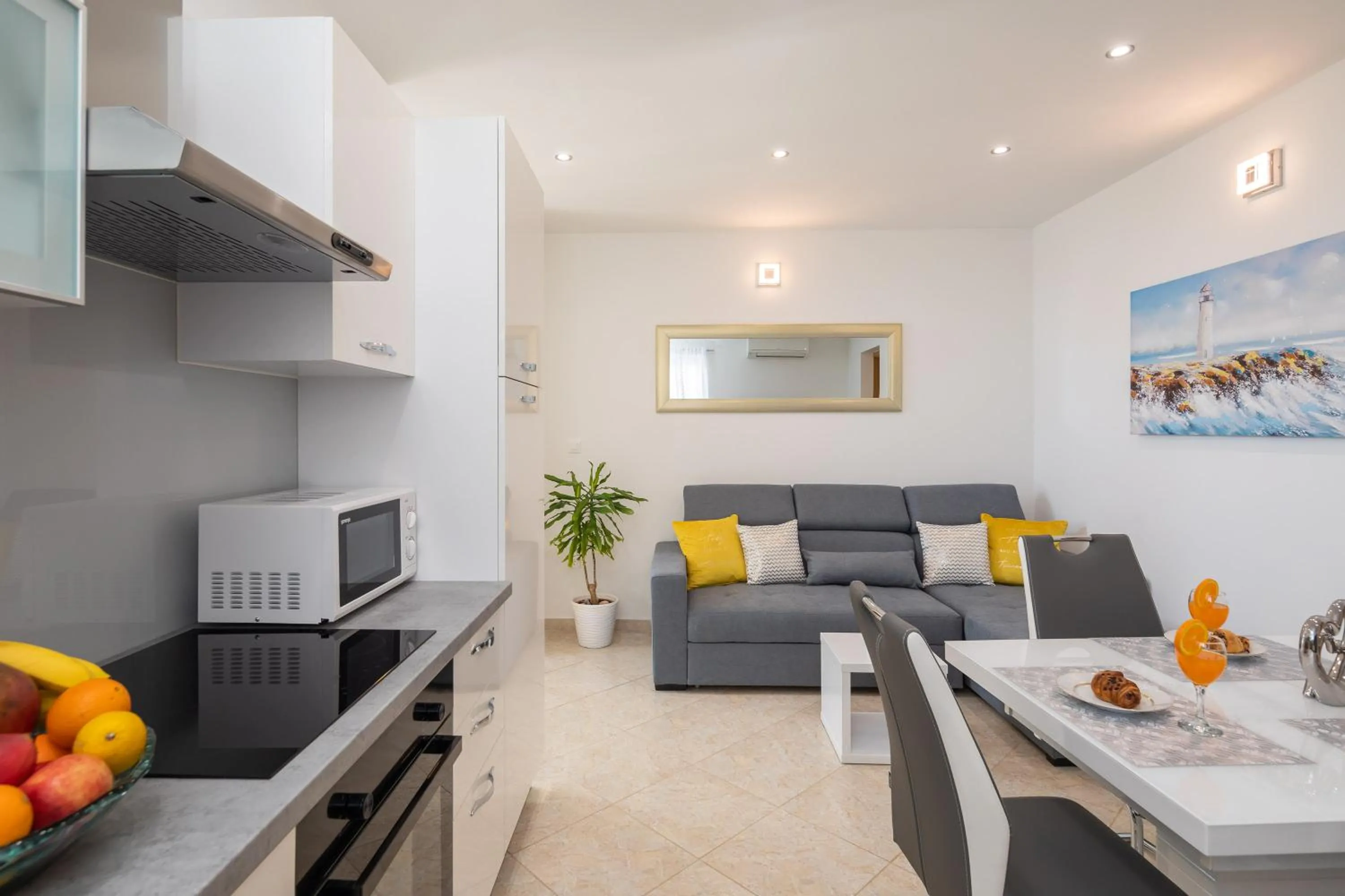Living room in FBA Family Beach Apartments