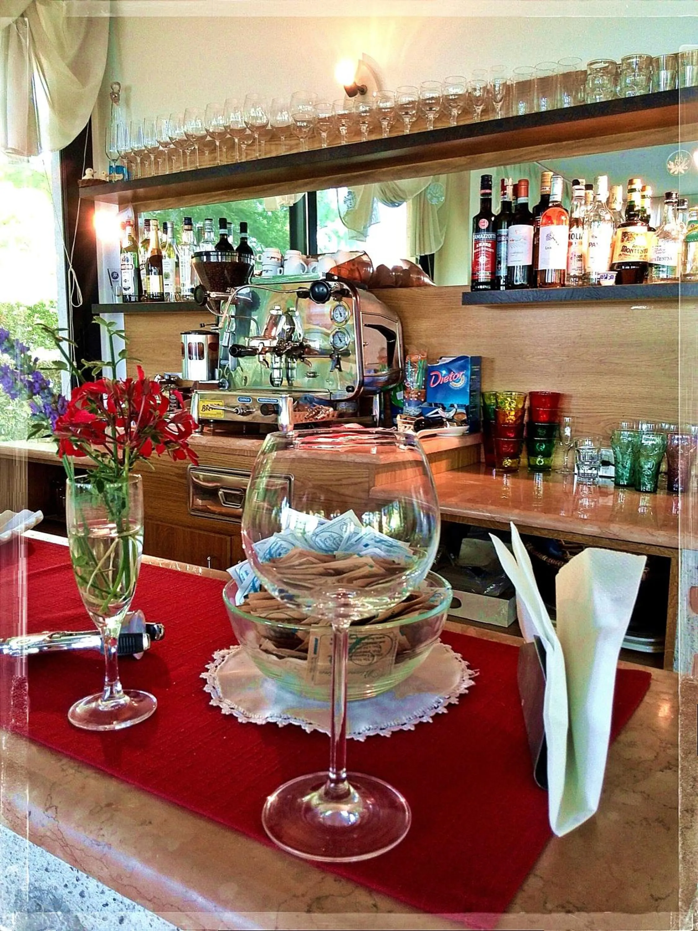 Lounge or bar in Albergo Il Biancospino