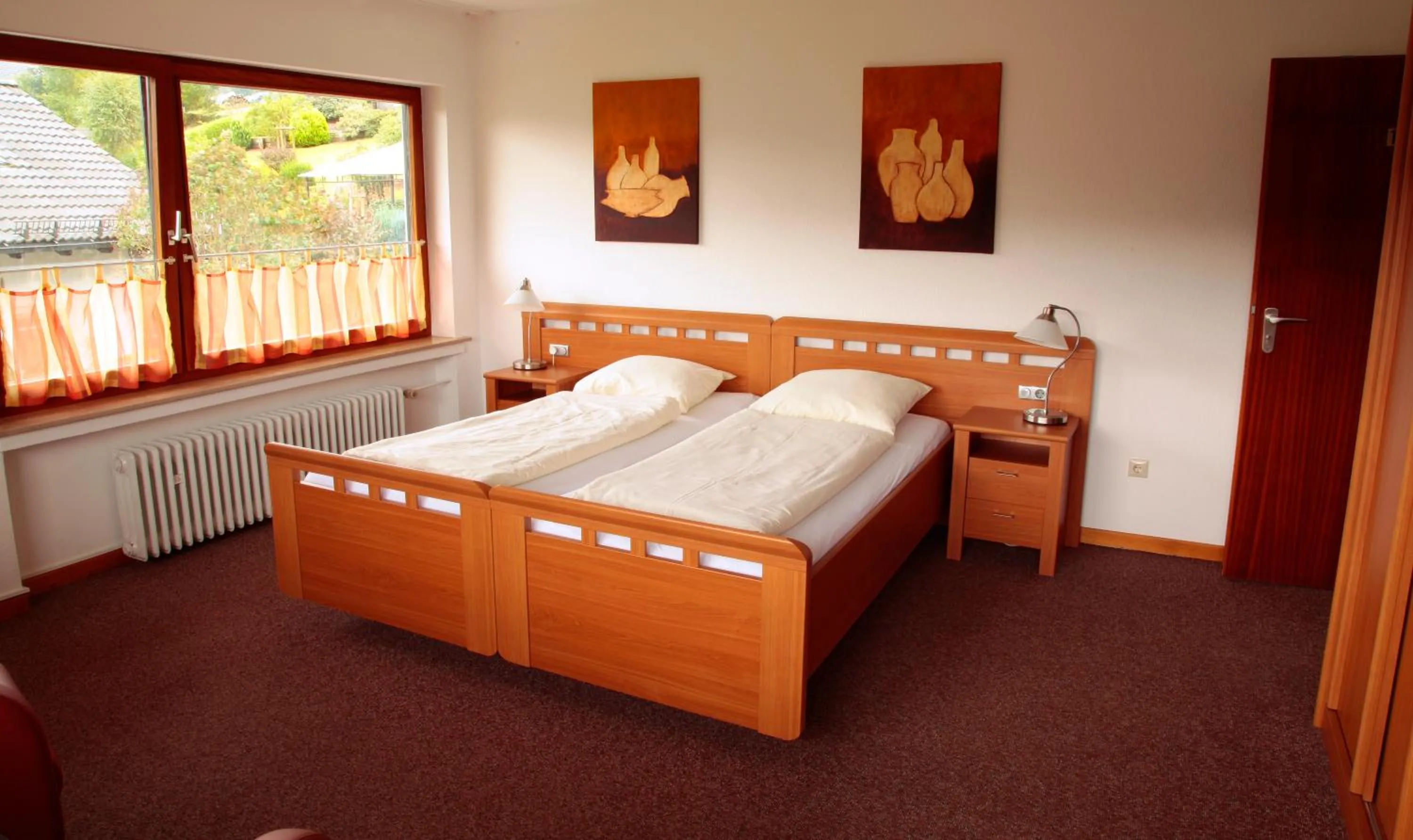 Decorative detail, Bed in Gasthof Westfeld