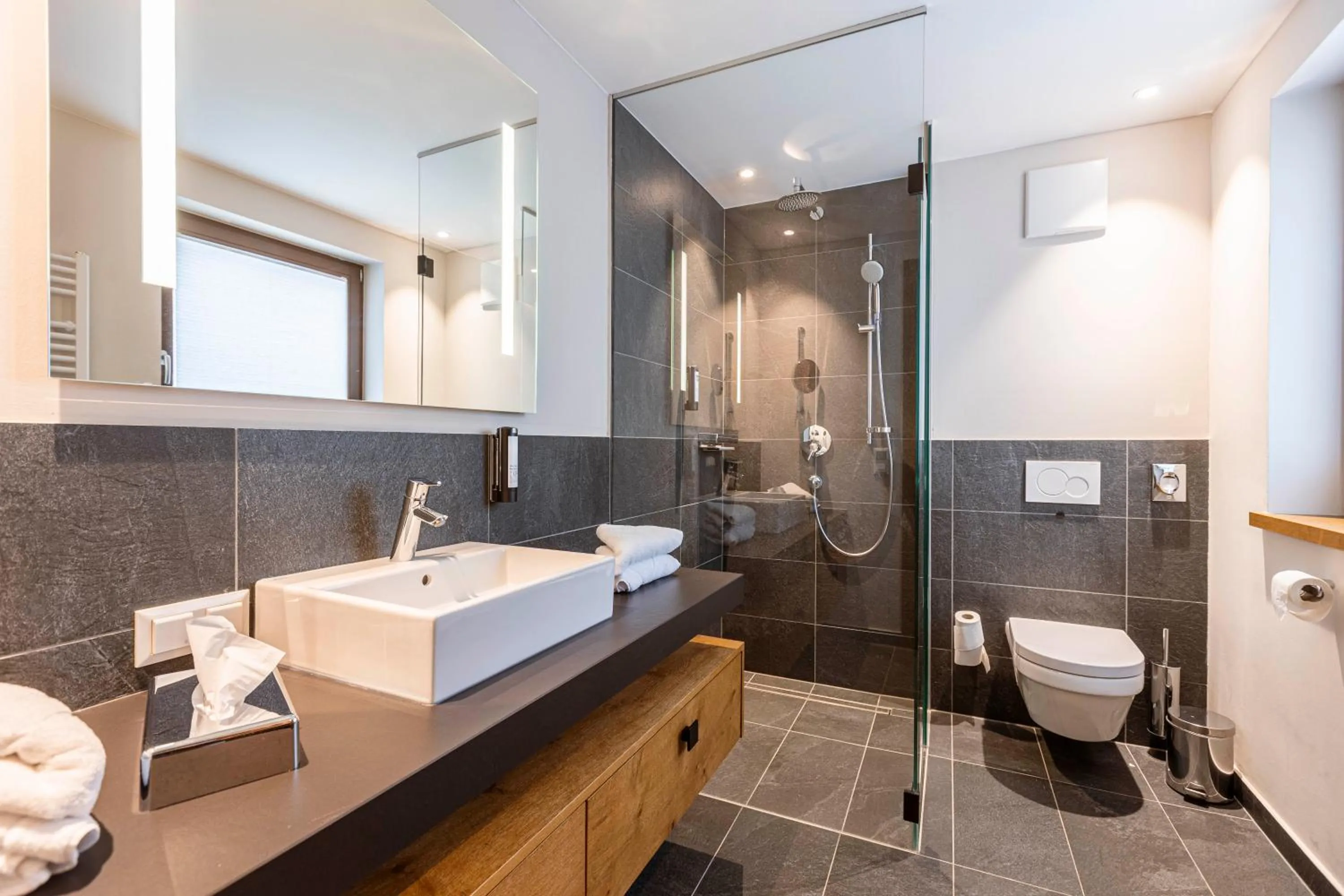 Bathroom in Bergresort Zugspitze Ehrwald by ALPS RESORTS