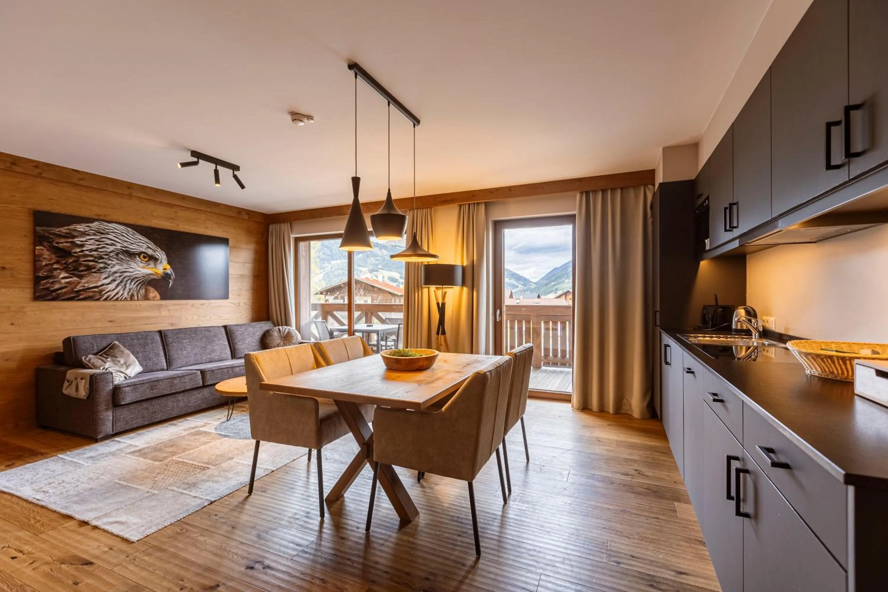 Kitchen or kitchenette in Bergresort Zugspitze Ehrwald by ALPS RESORTS