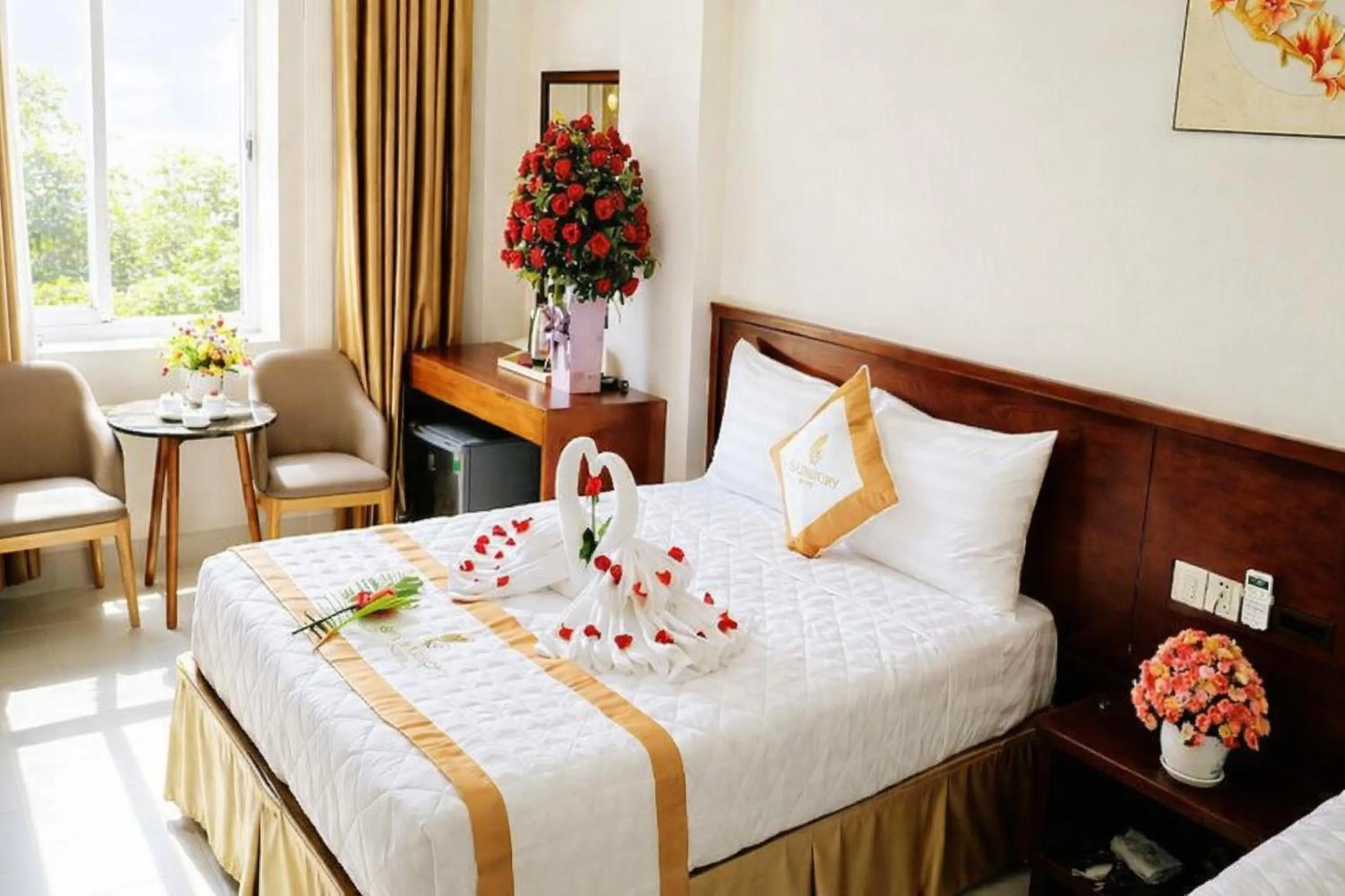 Bed in Xavia Hotel Quy Nhơn