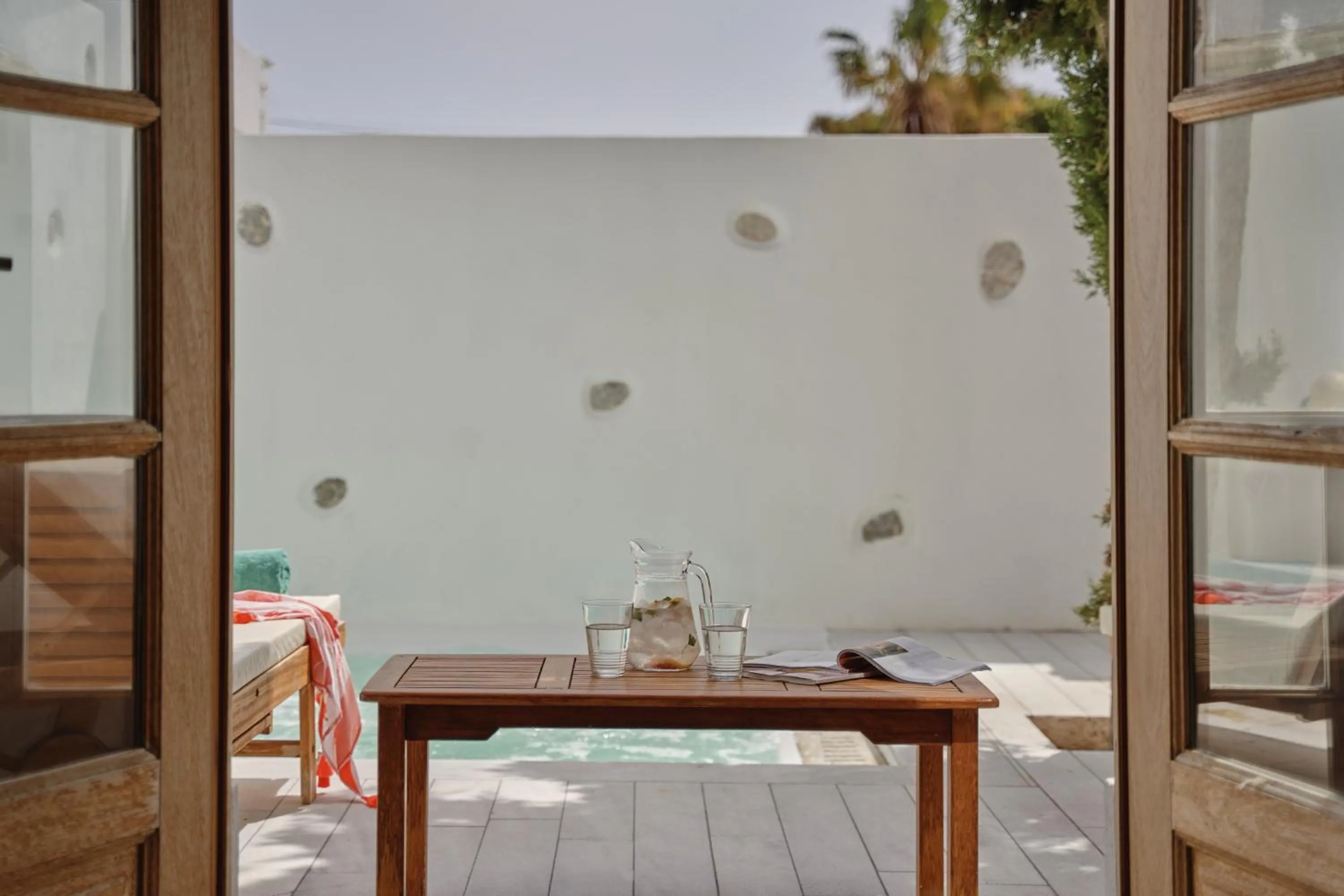 Patio in Meltemi Village Hotel