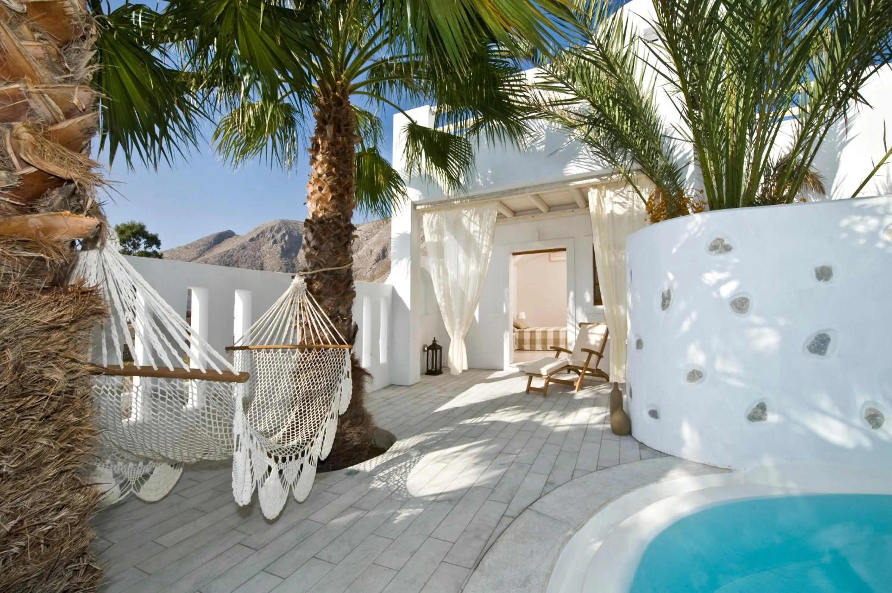 Patio in Meltemi Village Hotel