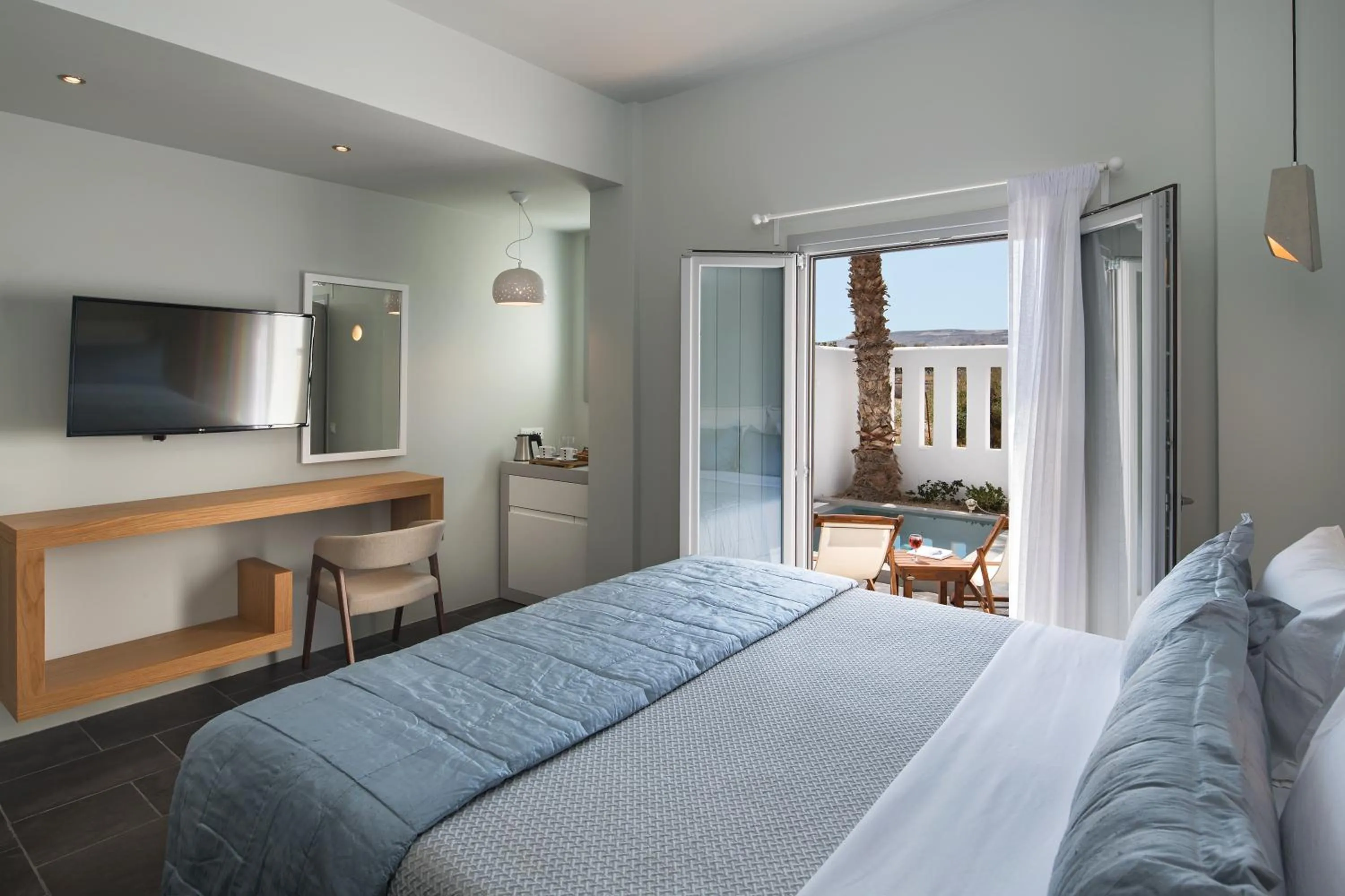 Bedroom, Bed in Meltemi Village Hotel