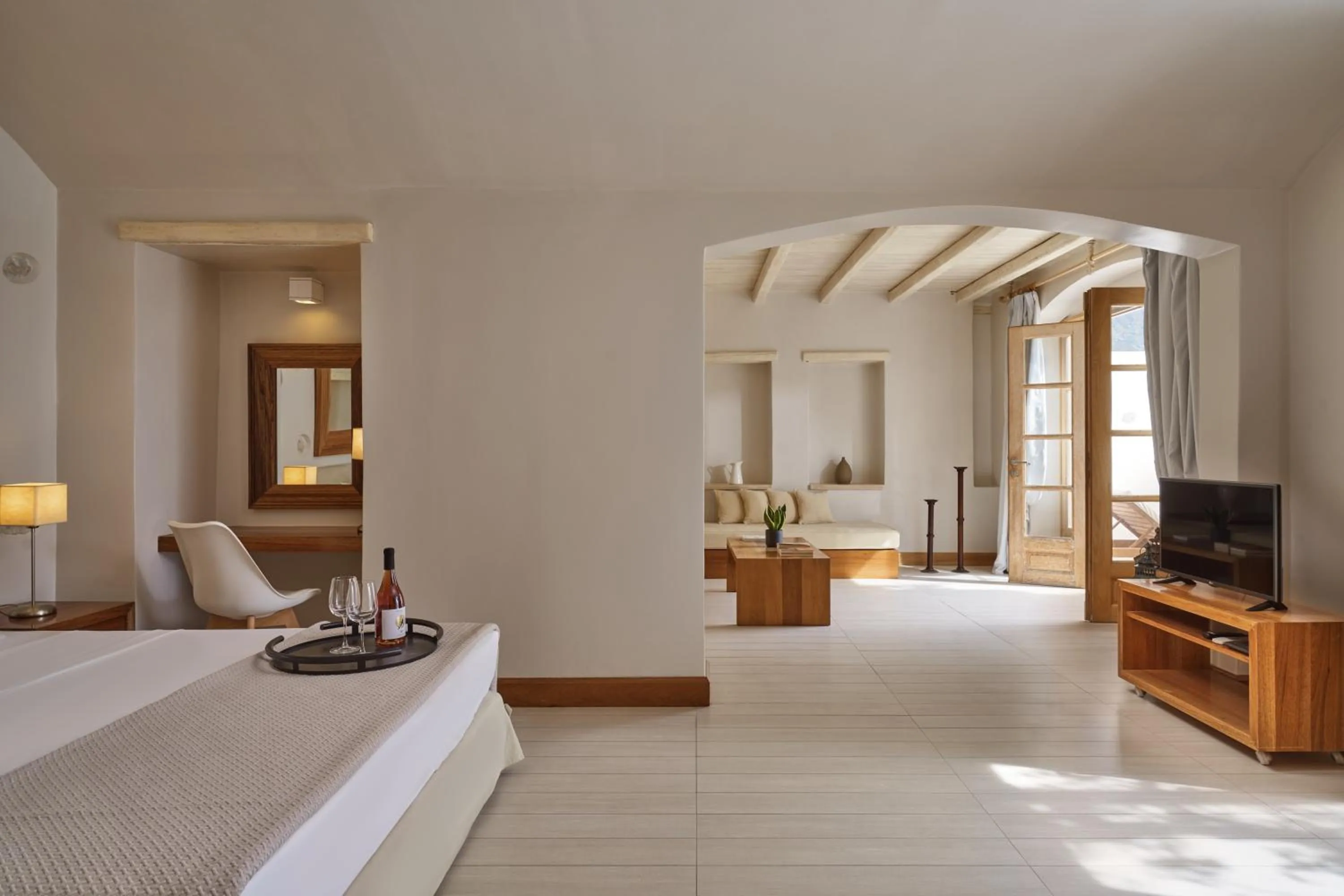 Bedroom, Bed in Meltemi Village Hotel