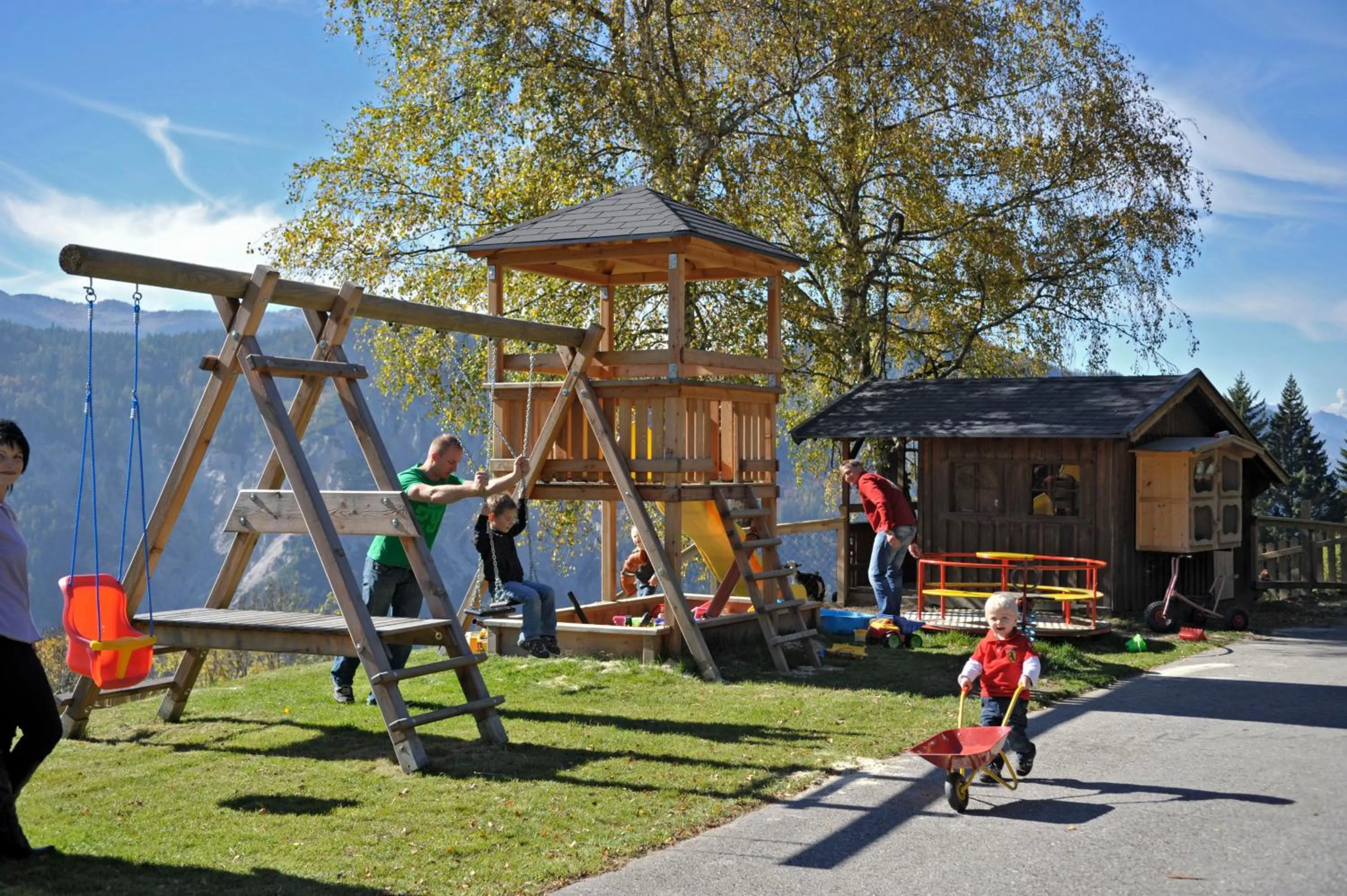 Children play ground in Pension Bergbauernhof Irxner