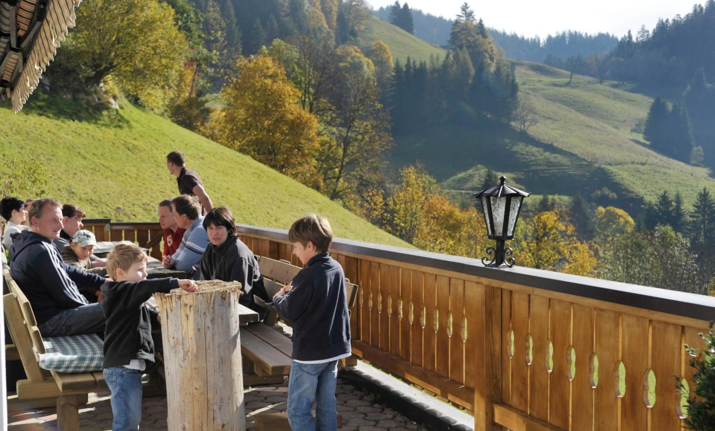 Balcony/Terrace in Pension Bergbauernhof Irxner
