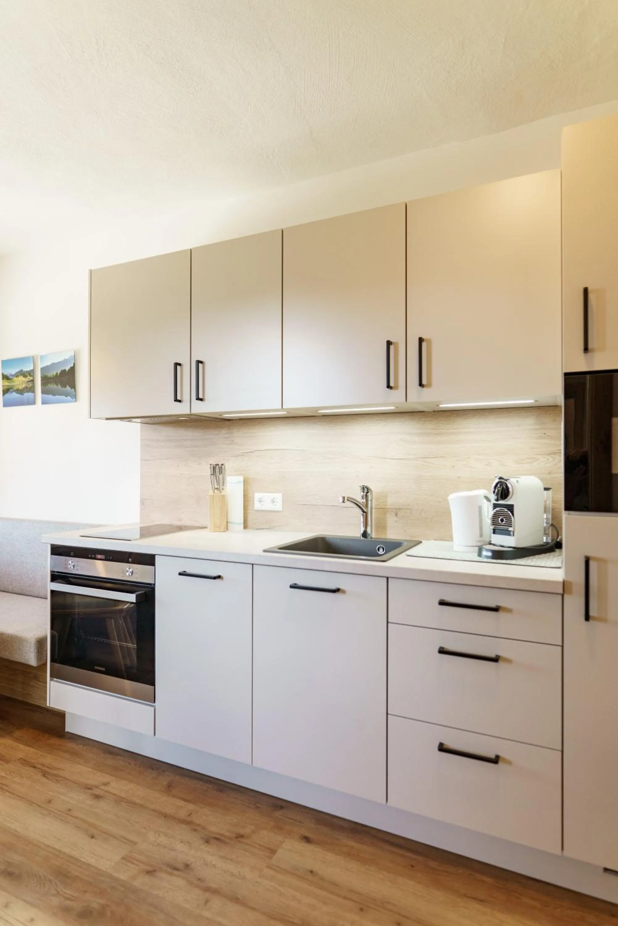 Kitchen or kitchenette in Pension Bergbauernhof Irxner