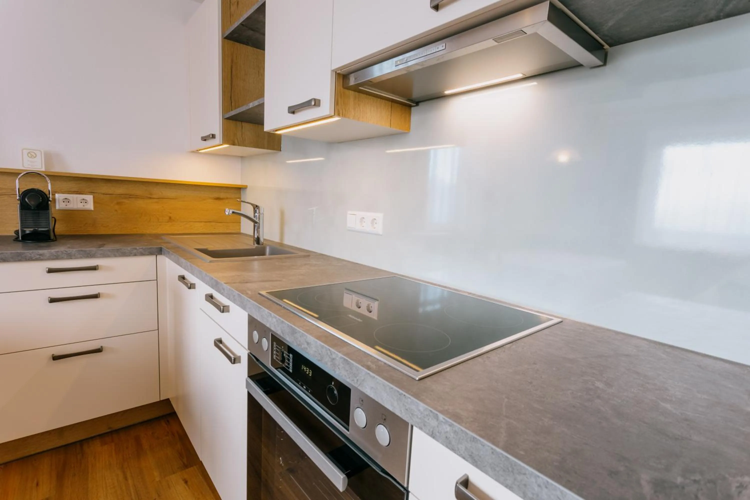 Kitchen or kitchenette in Pension Bergbauernhof Irxner