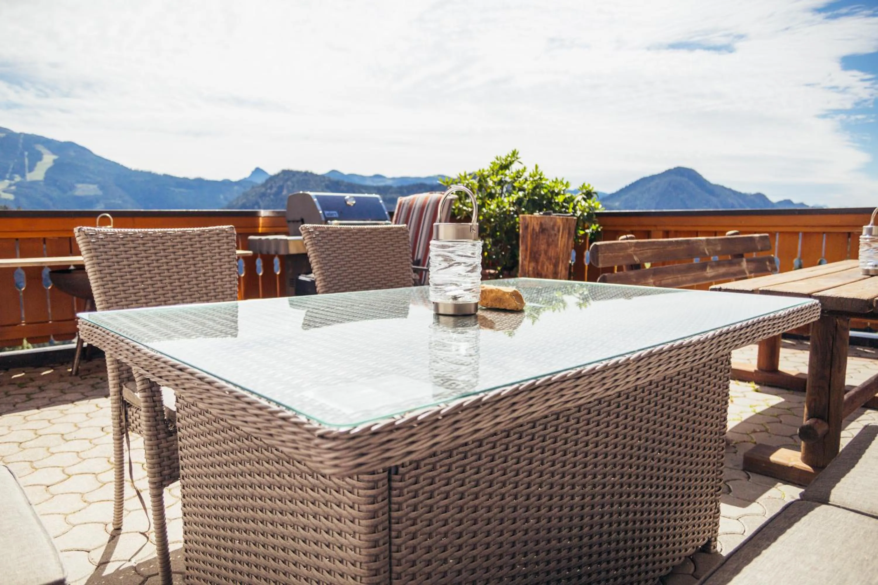 Balcony/Terrace in Pension Bergbauernhof Irxner
