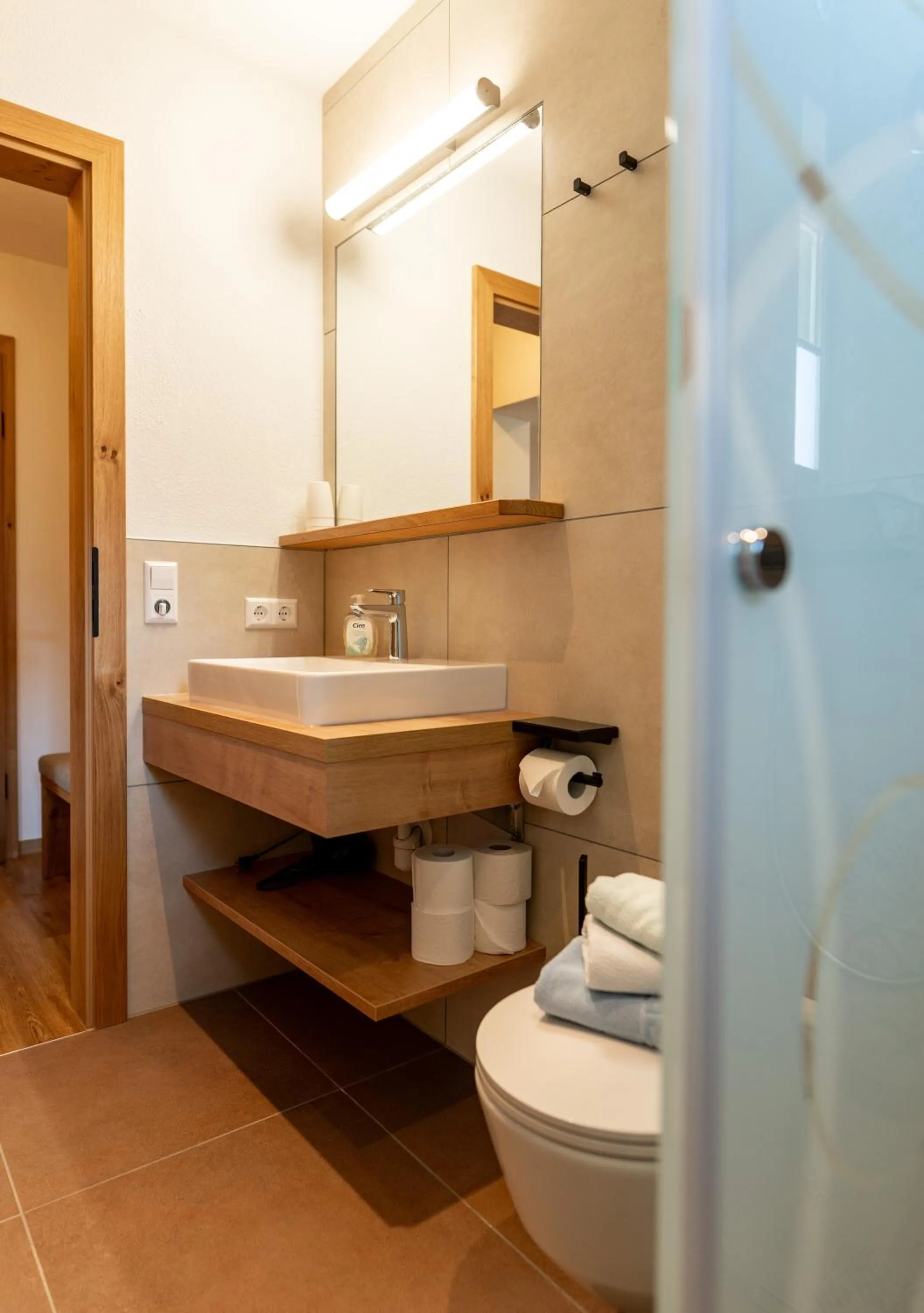Bathroom in Pension Bergbauernhof Irxner