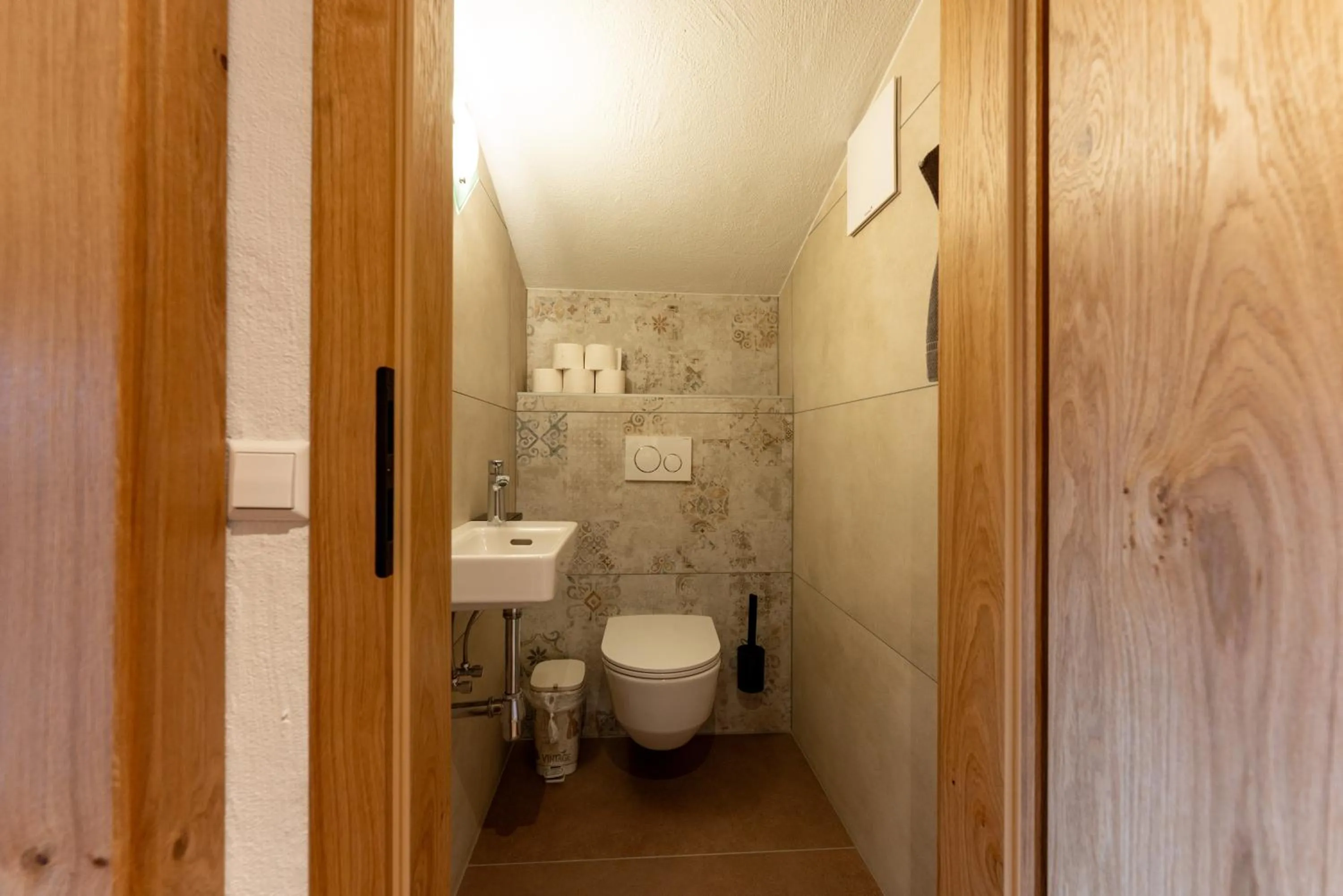 Toilet in Pension Bergbauernhof Irxner