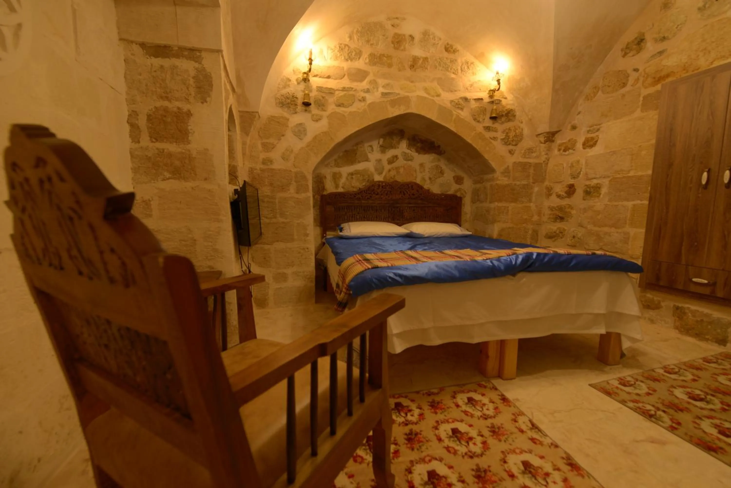 Bed in MERDİN BOUTİQUE HOTEL