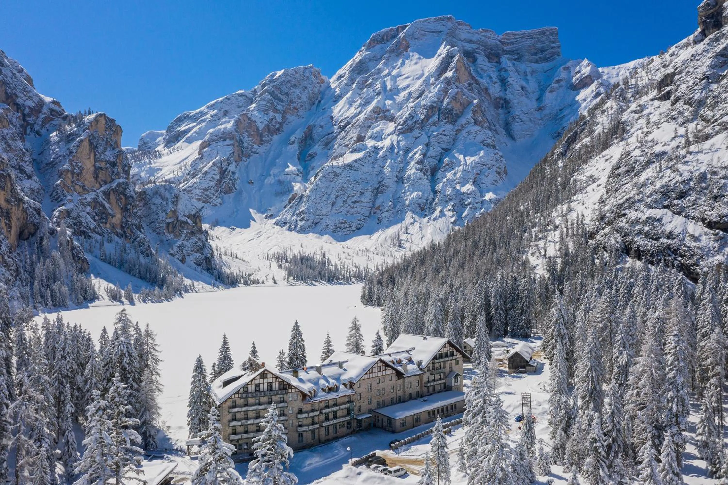 Property building in Hotel Lago di Braies