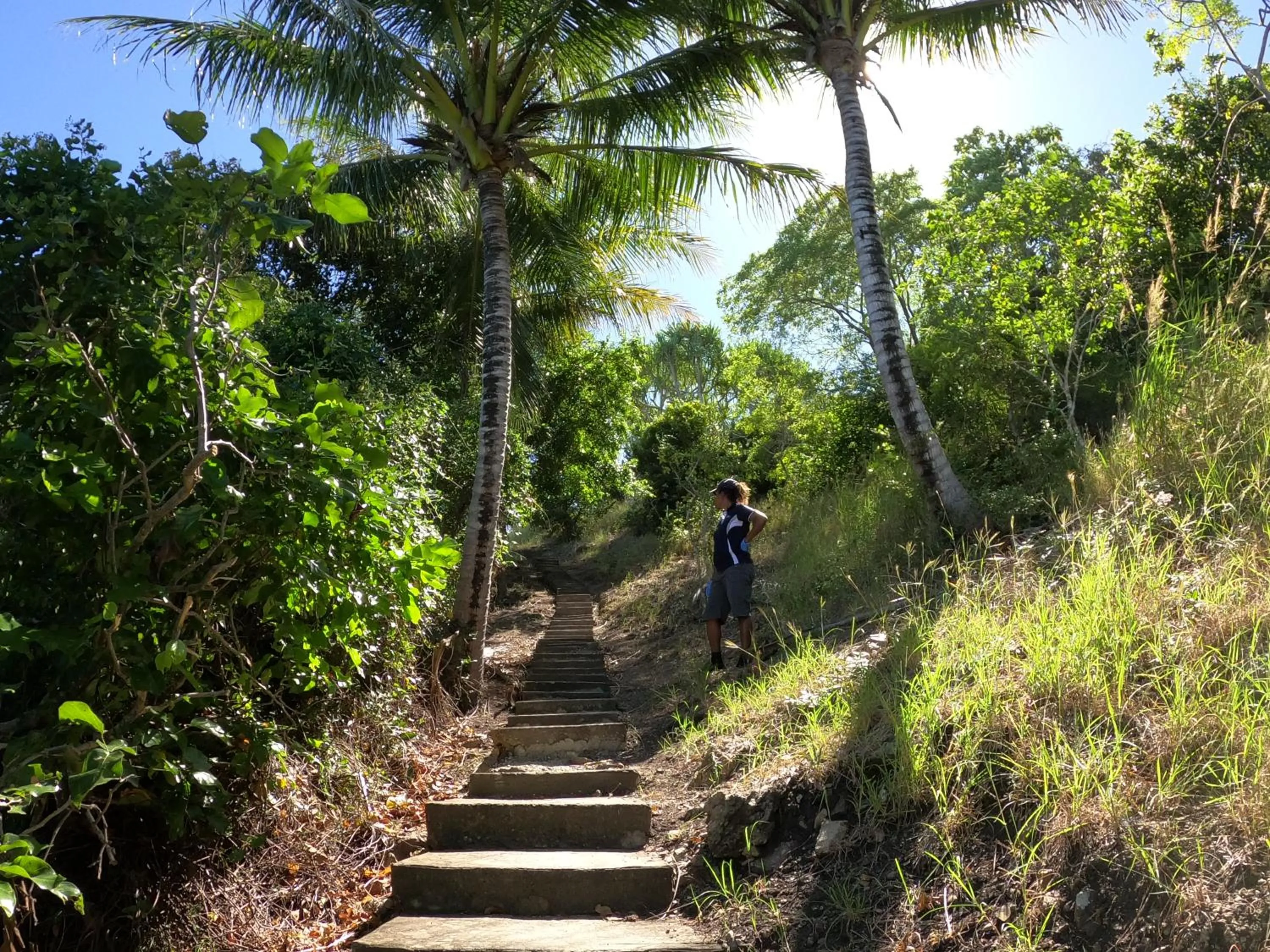 Hiking in Loloata Island Resort