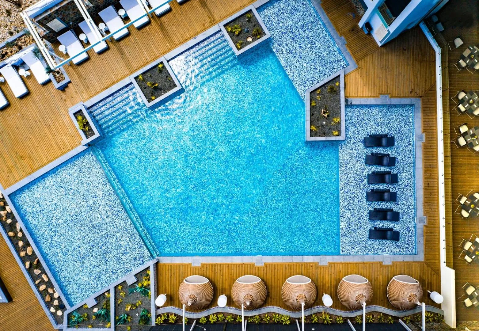 Swimming pool in Loloata Island Resort