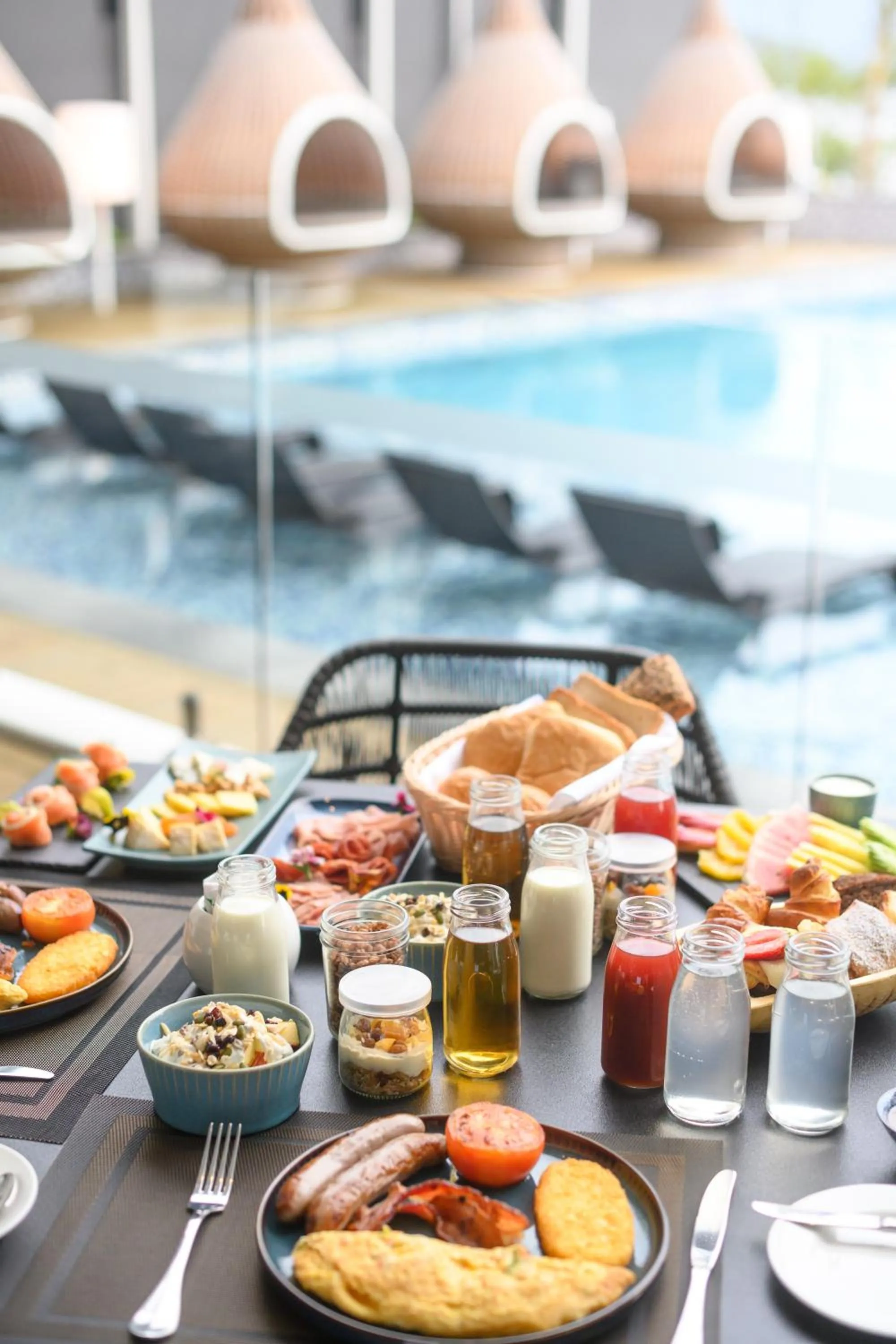 Breakfast in Loloata Island Resort